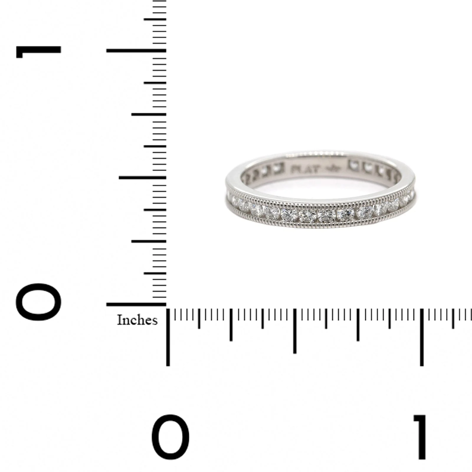 Platinum Channel Set Diamond Eternity Band - Image 4