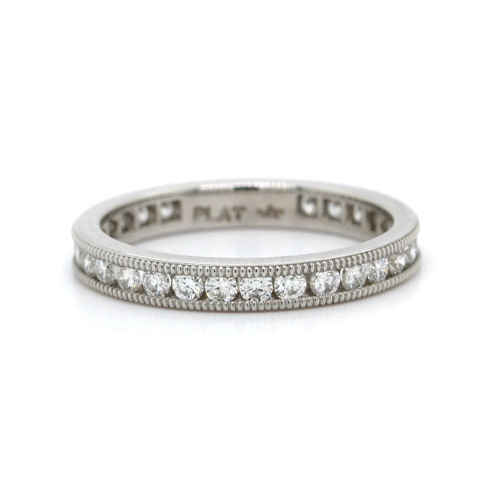 Platinum Channel Set Diamond Eternity Band - Image 5