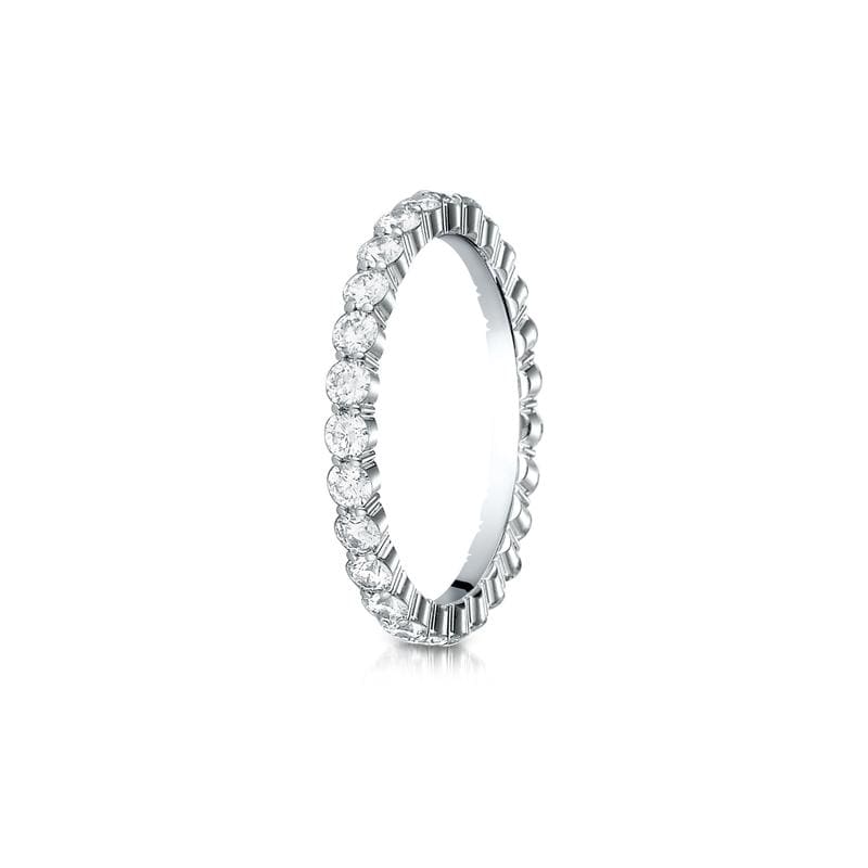 Platinum Shared Prong Diamond Eternity Band - Image 2