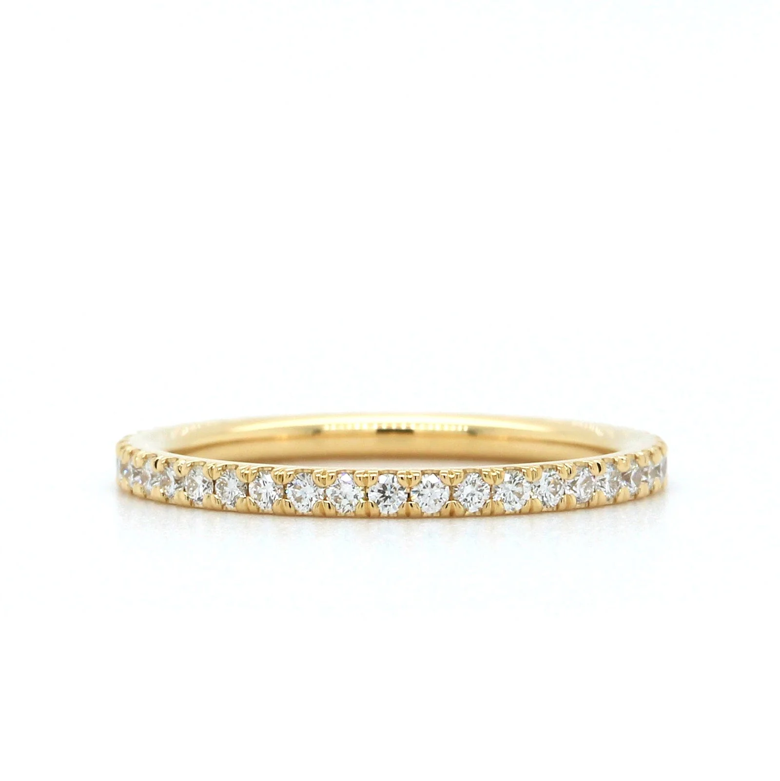 18K Yellow Gold Shared Prong Diamond Eternity Band