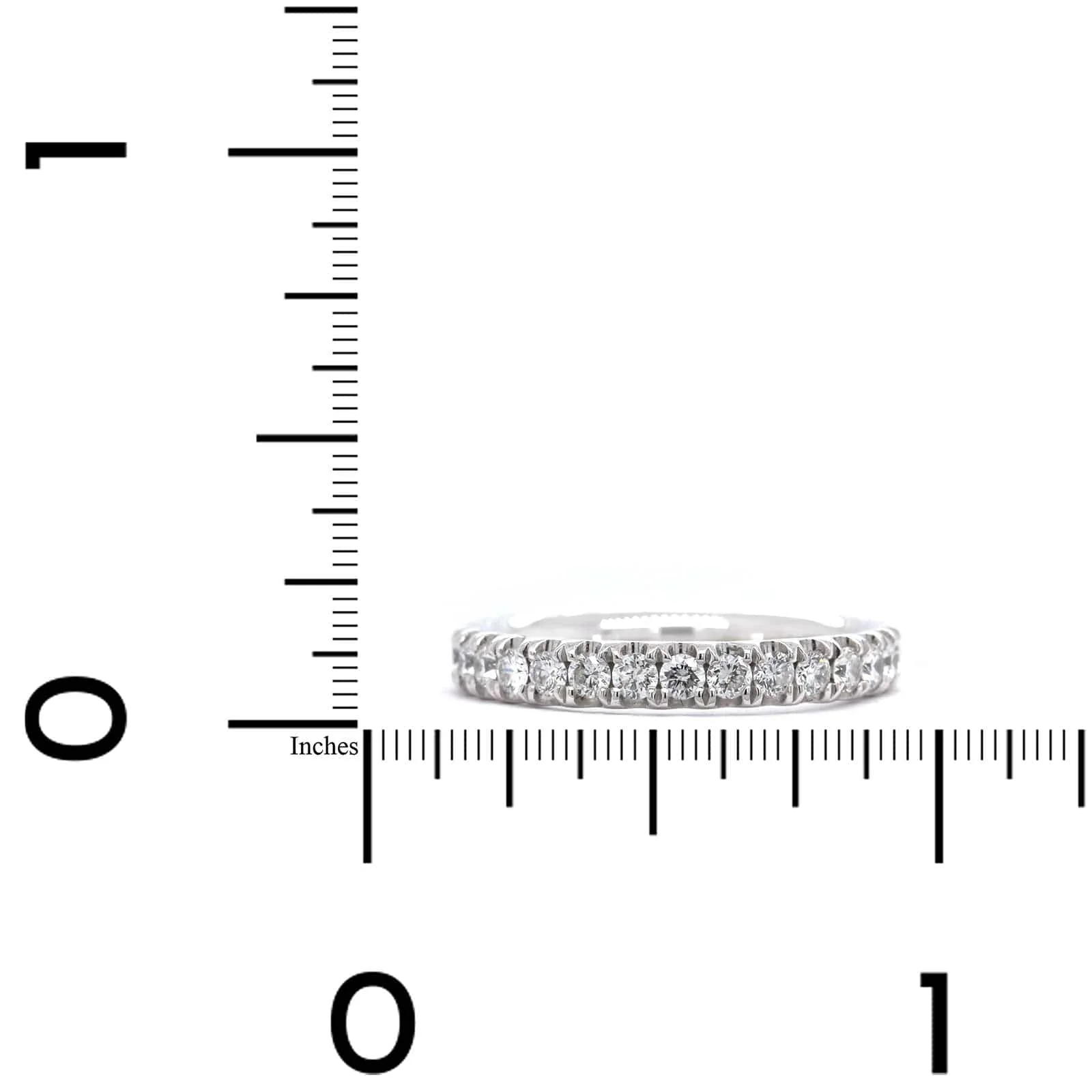 Platinum Shared Prong Diamond Eternity Band - Image 3