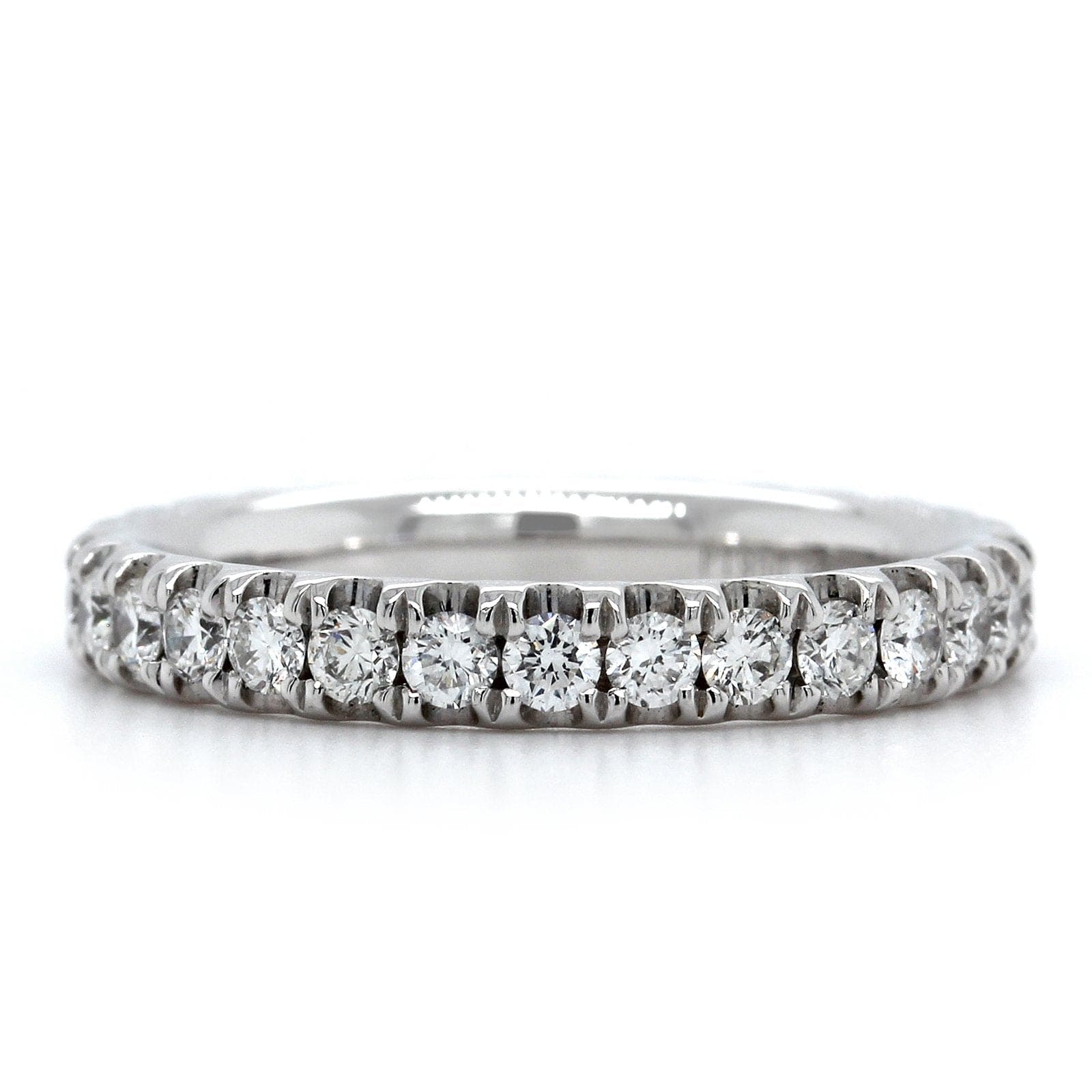 Platinum Shared Prong Diamond Eternity Band - Image 4