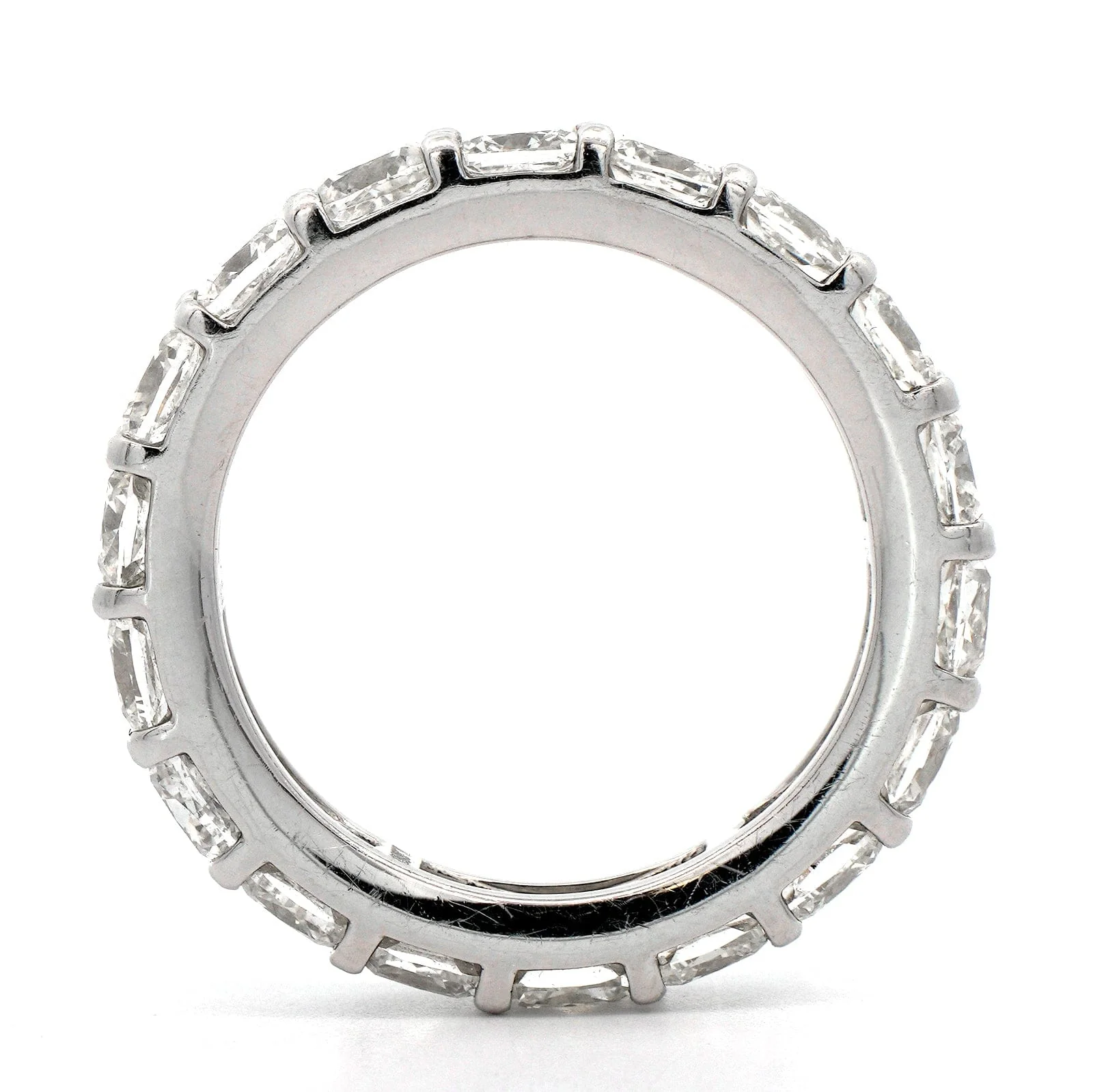 Platinum Cushion Cut Diamond Eternity Band - Image 3