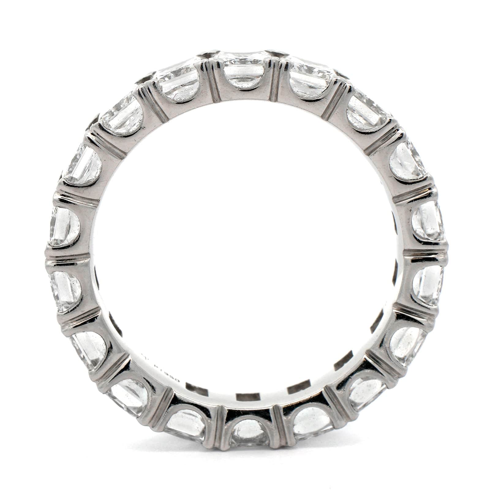 Platinum Radiant Cut Diamond Eternity Band - Image 3