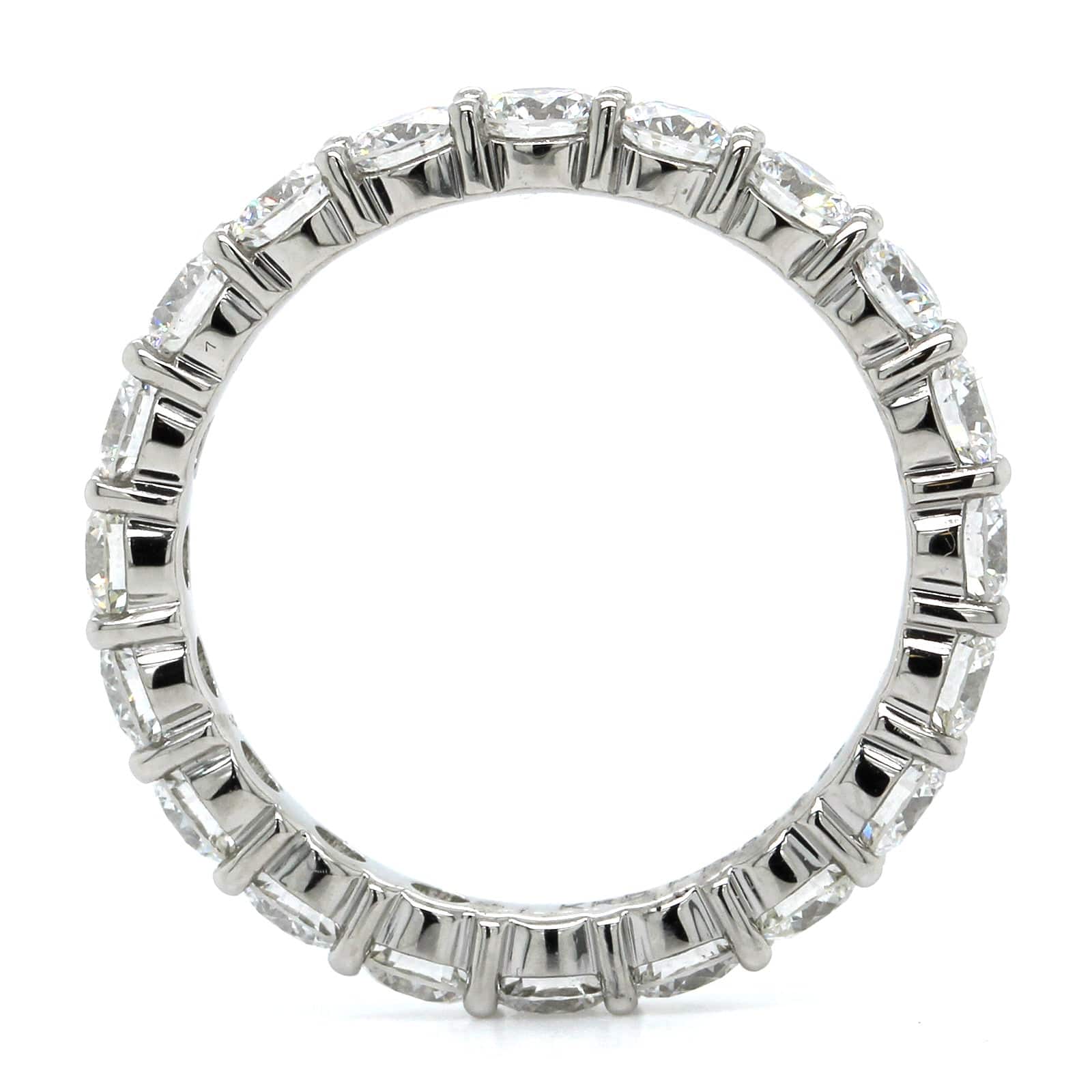 Platinum Ideal Cut Diamond Eternity Band - Image 3