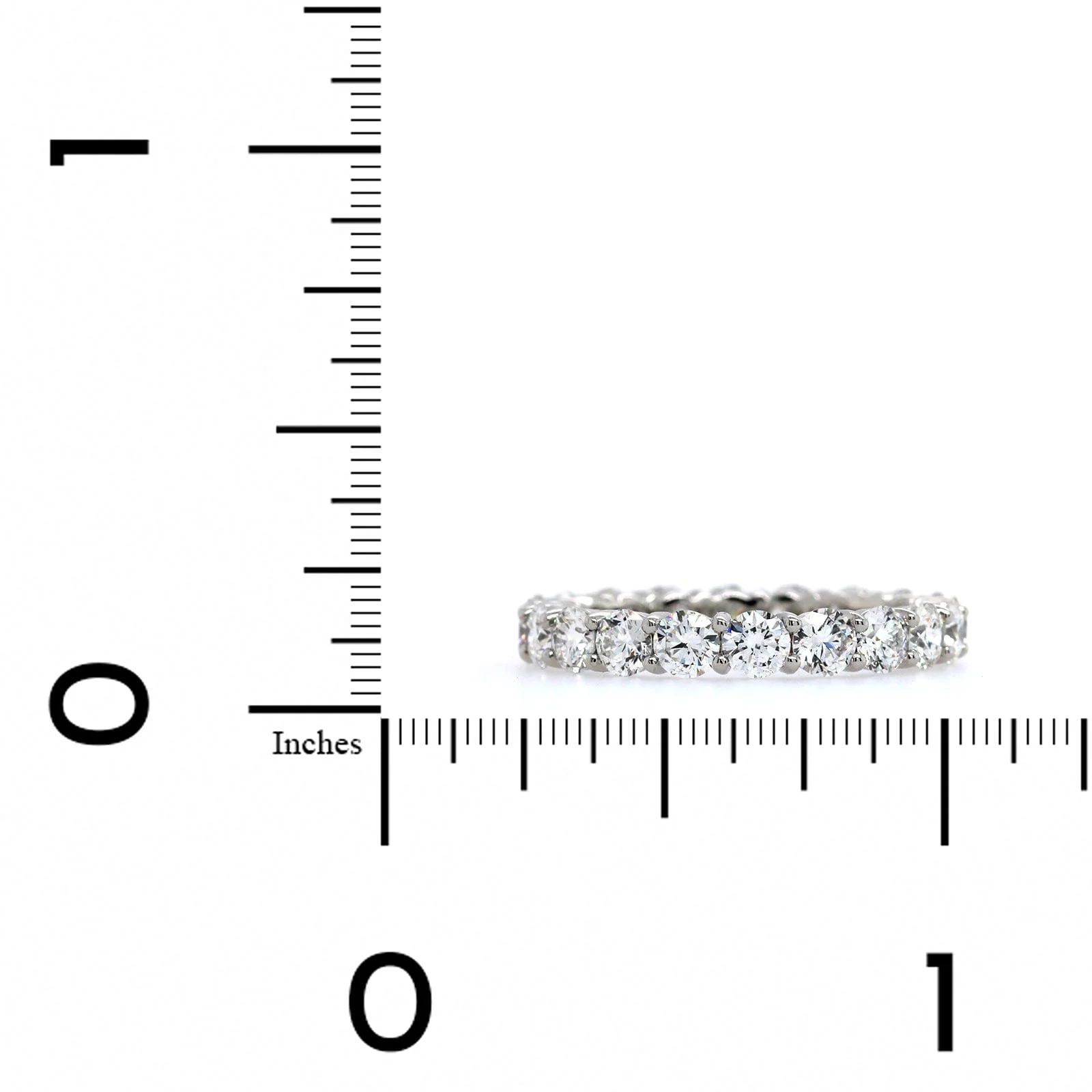 Platinum Ideal Cut Diamond Eternity Band - Image 4