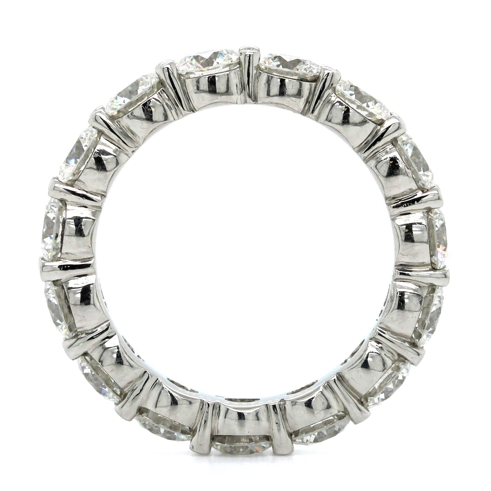 Platinum Ideal Cut Diamond Eternity Band - Image 3