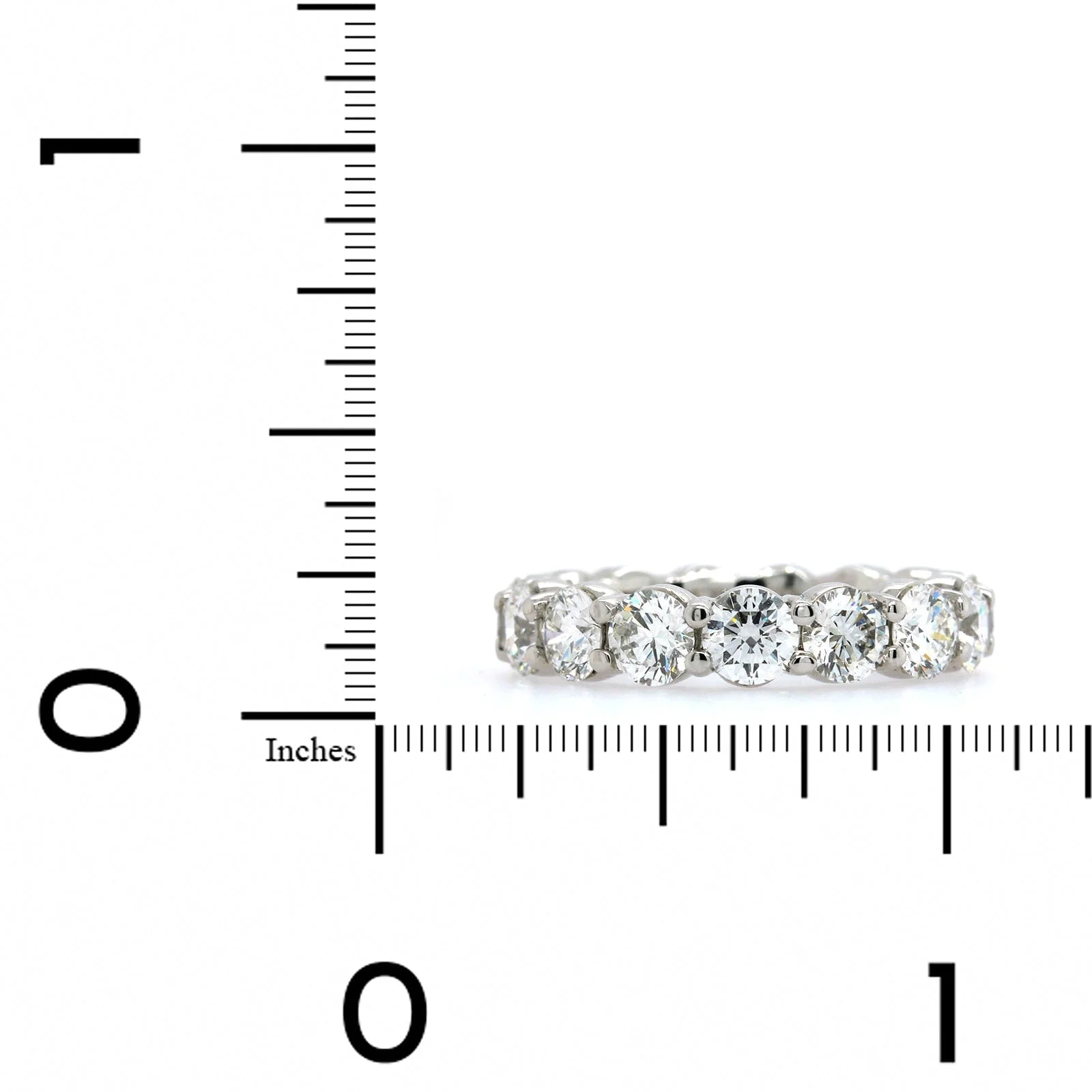 Platinum Ideal Cut Diamond Eternity Band - Image 4