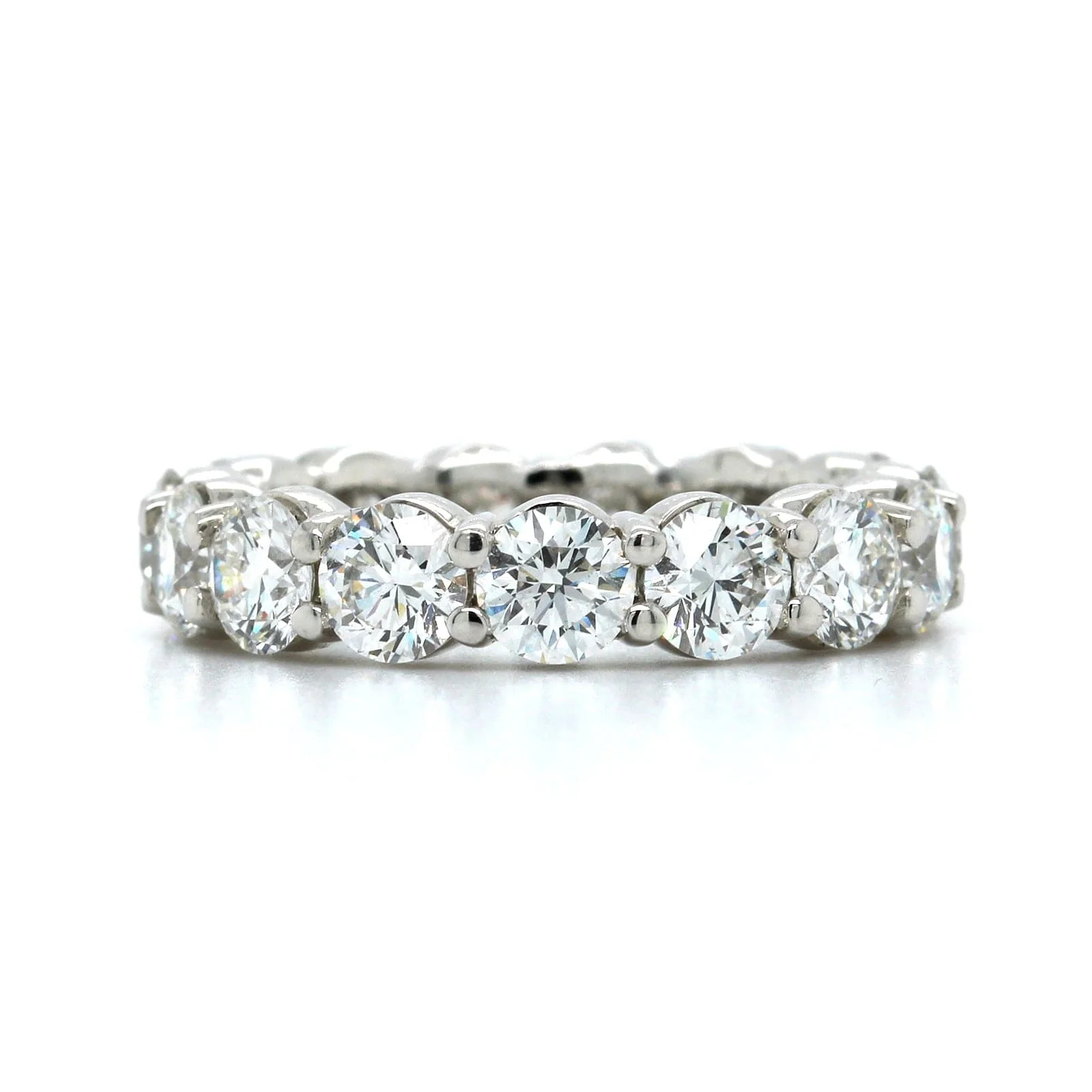 Platinum Ideal Cut Diamond Eternity Band - Image 5