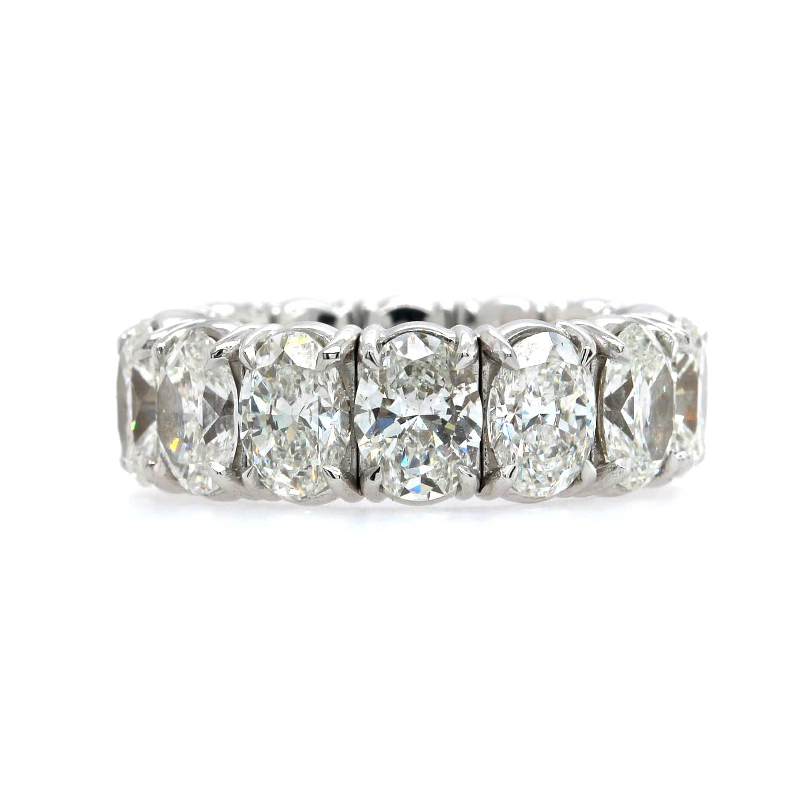 Zydo 18K White Gold Oval Diamond Stretch Ring