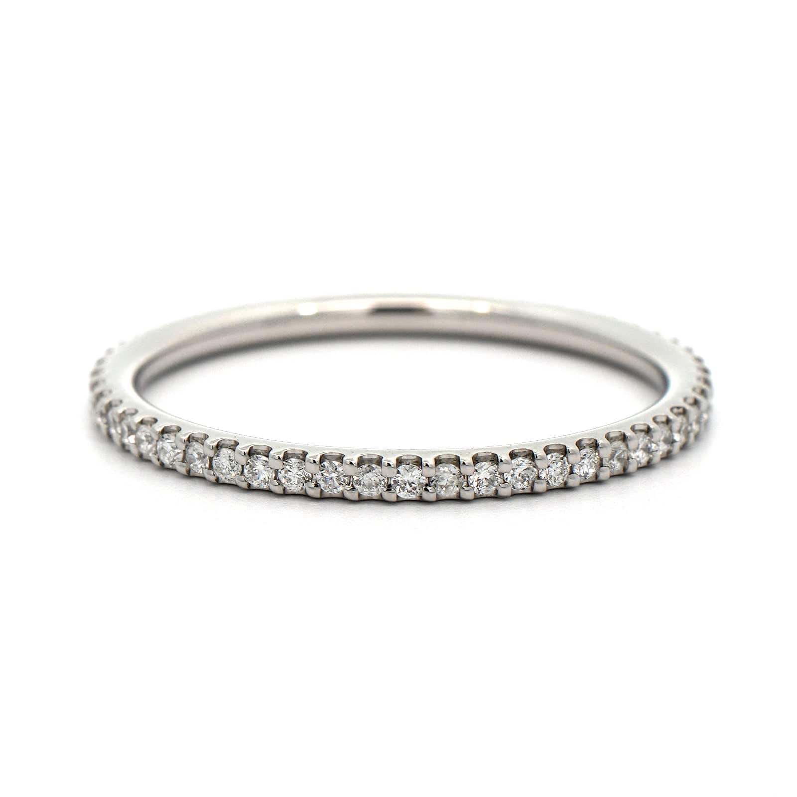 Platinum Shared Prong Diamond Eternity Band - Image 5