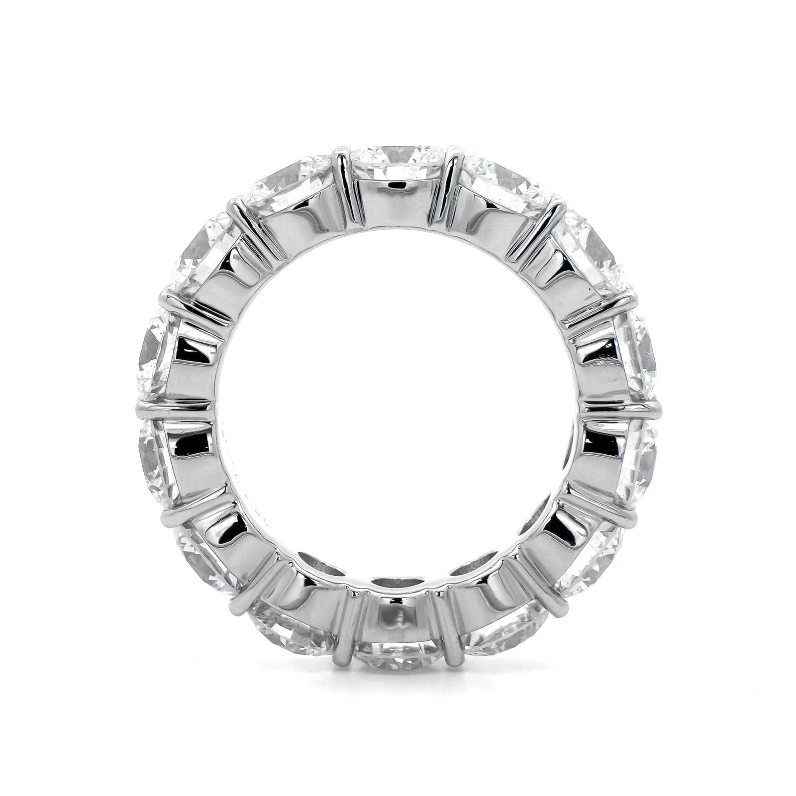 Platinum Diamond Shared Prong Eternity Band - Image 3