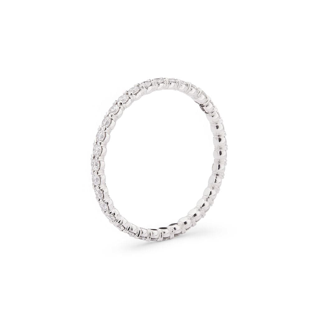 Platinum New Aire Silk Prong Eternity Band - Image 2