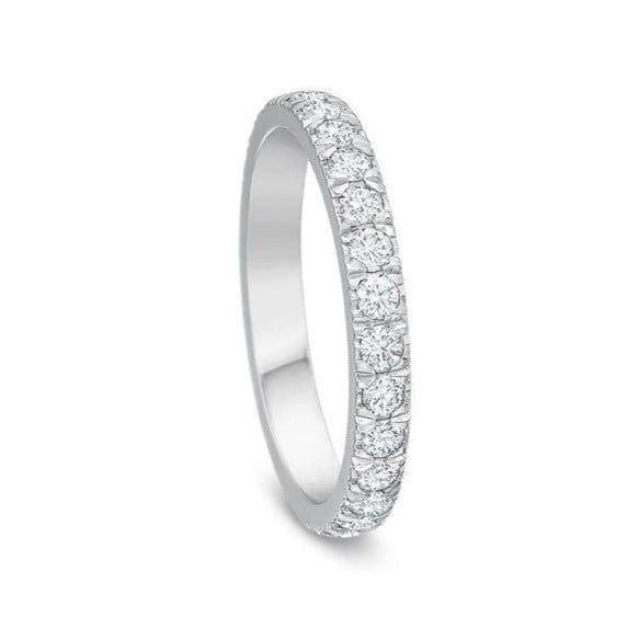 Platinum Prong Set Diamond Eternity Band - Image 3