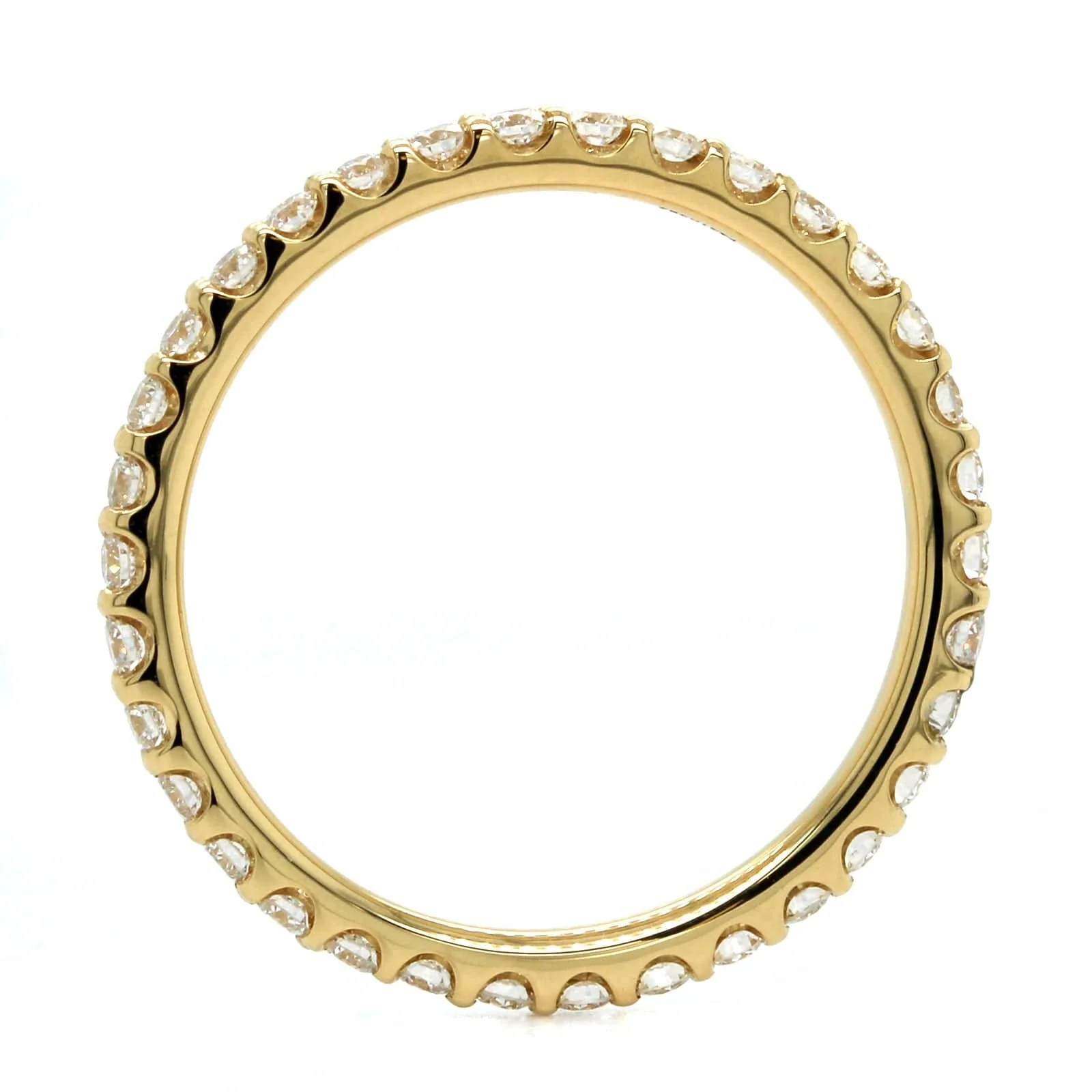 18K Yellow Gold Diamond Eternity Band - Image 3