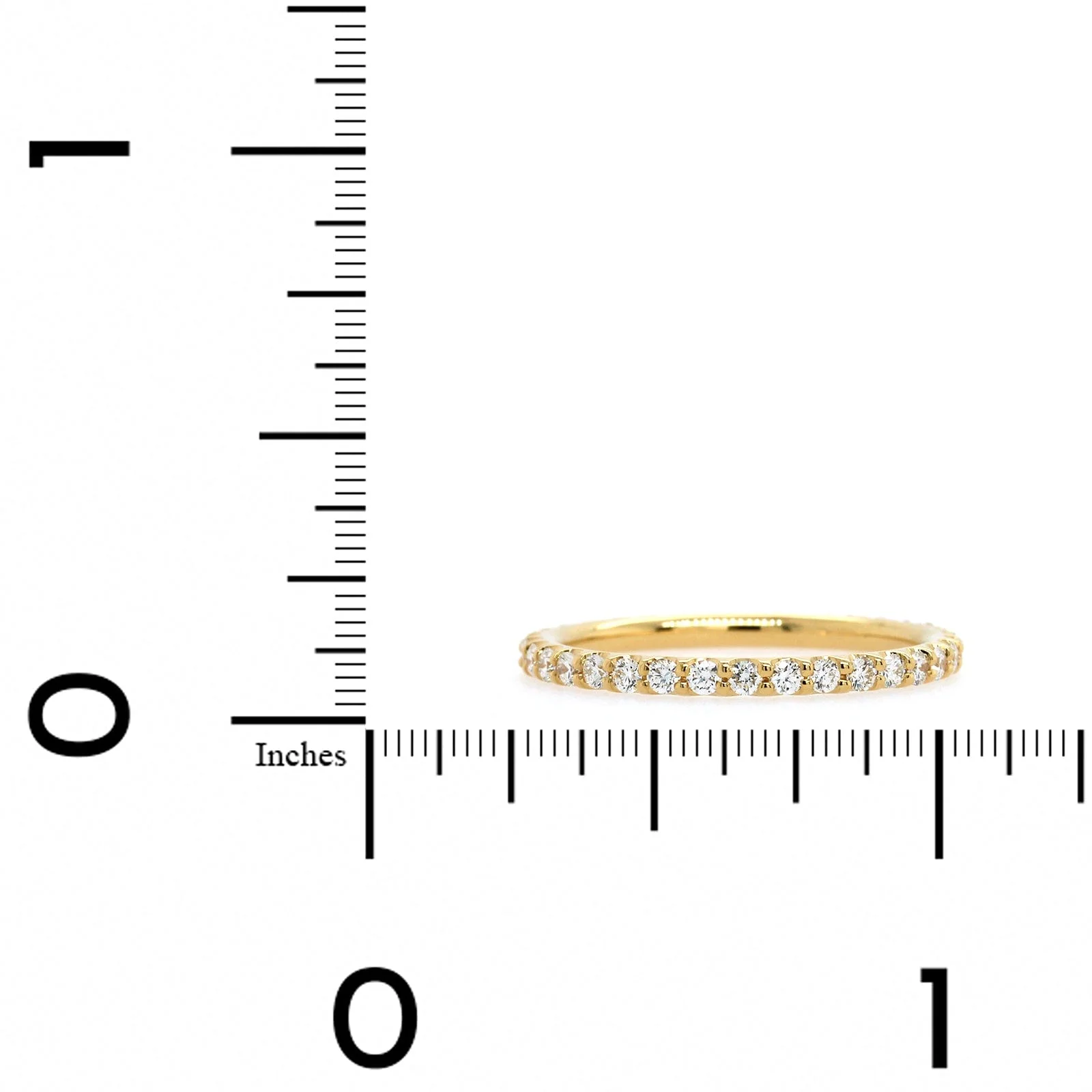 18K Yellow Gold Diamond Eternity Band - Image 4