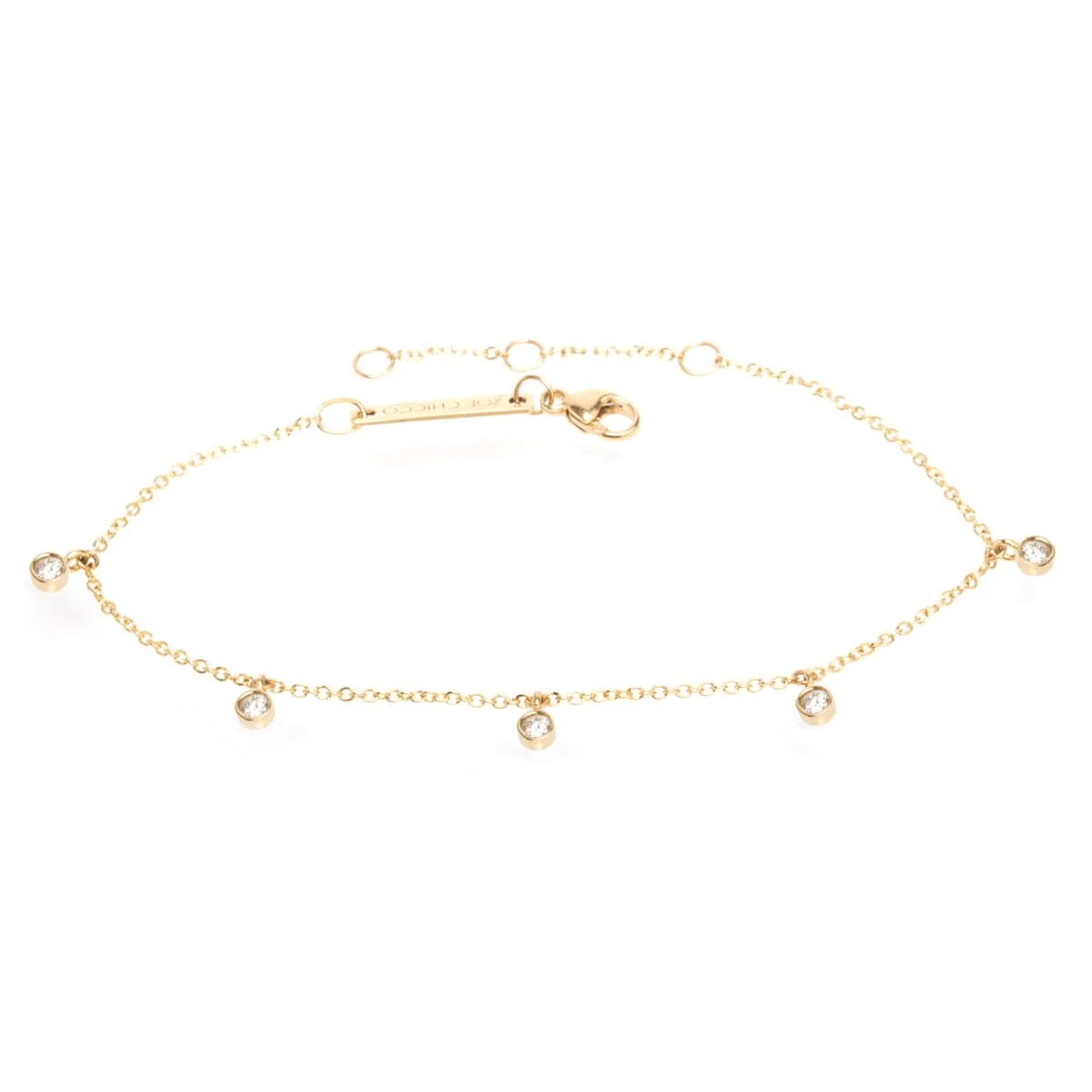 14K Yellow Gold Diamond Bracelet