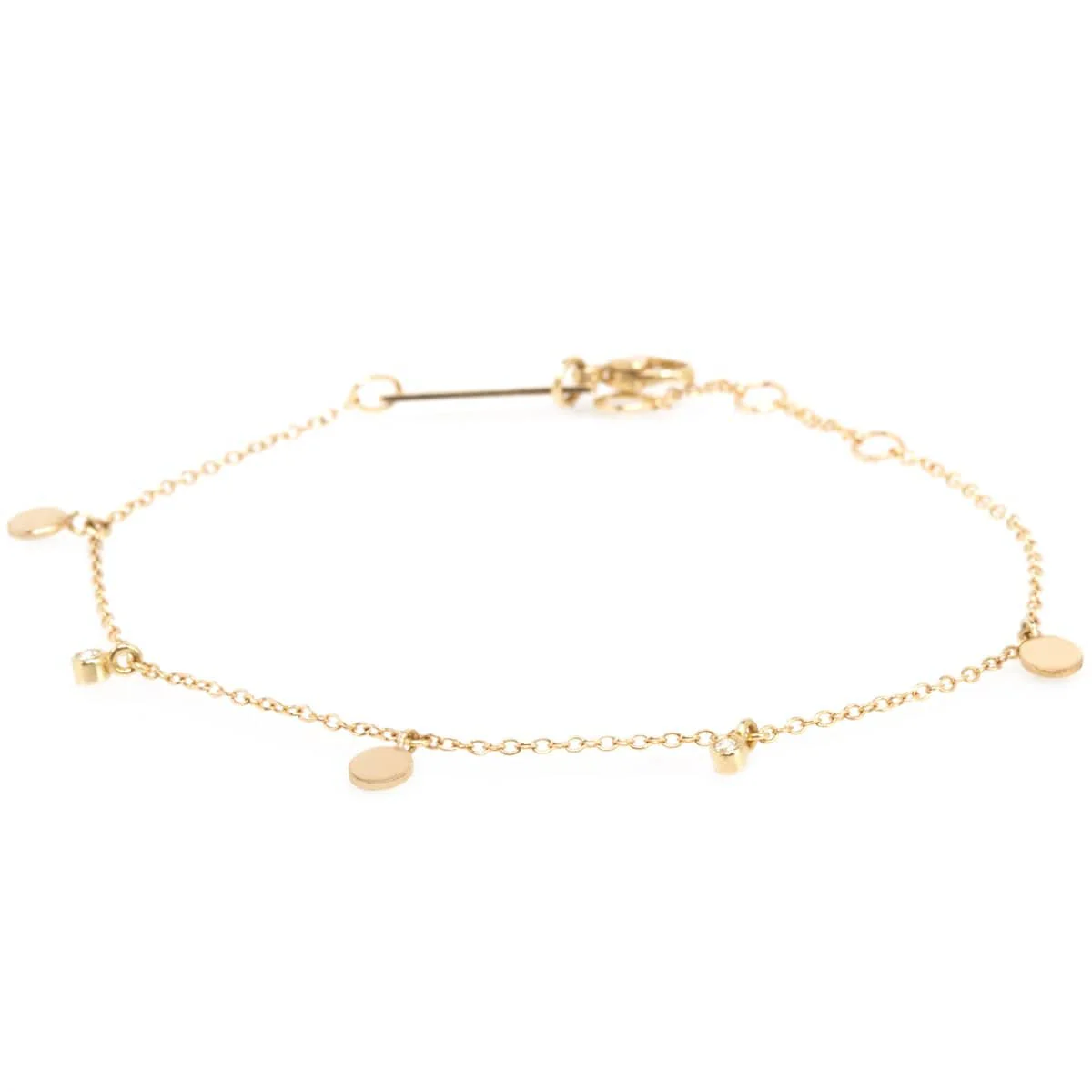 14K Yellow Gold Diamond Bracelet