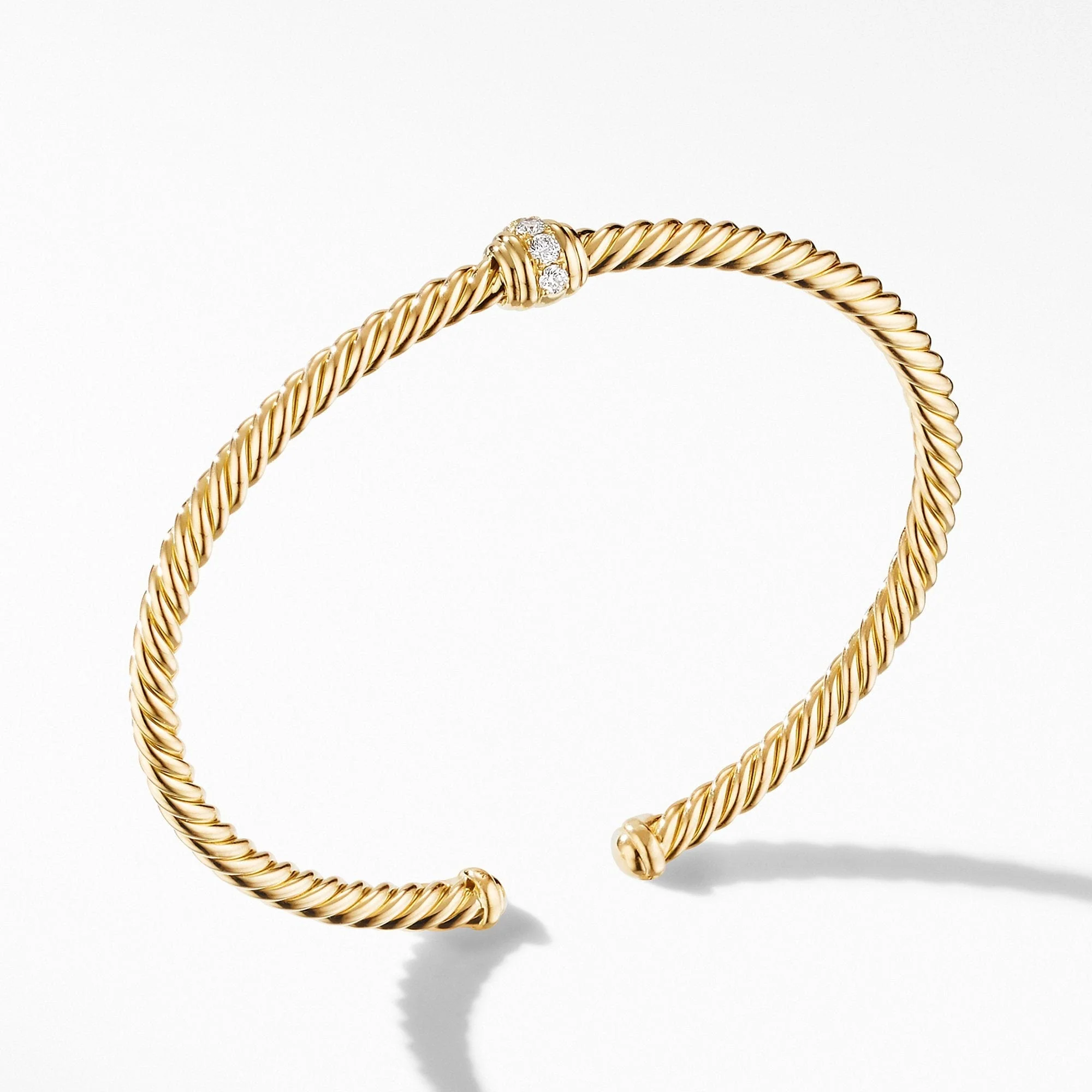 Renaissance Center Station Bracelet 18K Yellow Gold with Diamonds - Image 2