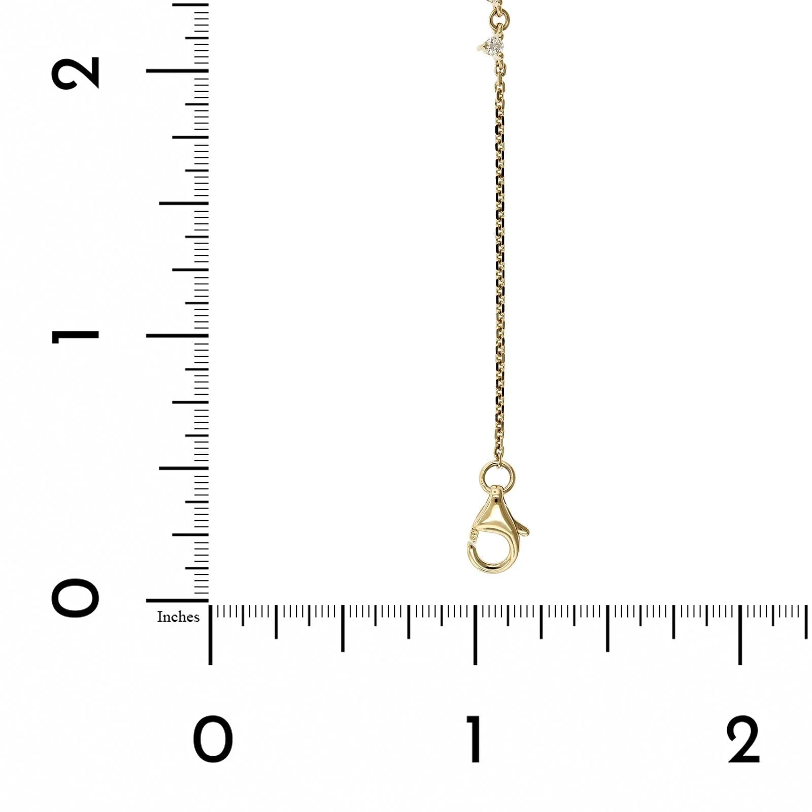 14K Yellow Gold Diamond Cluster Chain Bracelet - Image 3