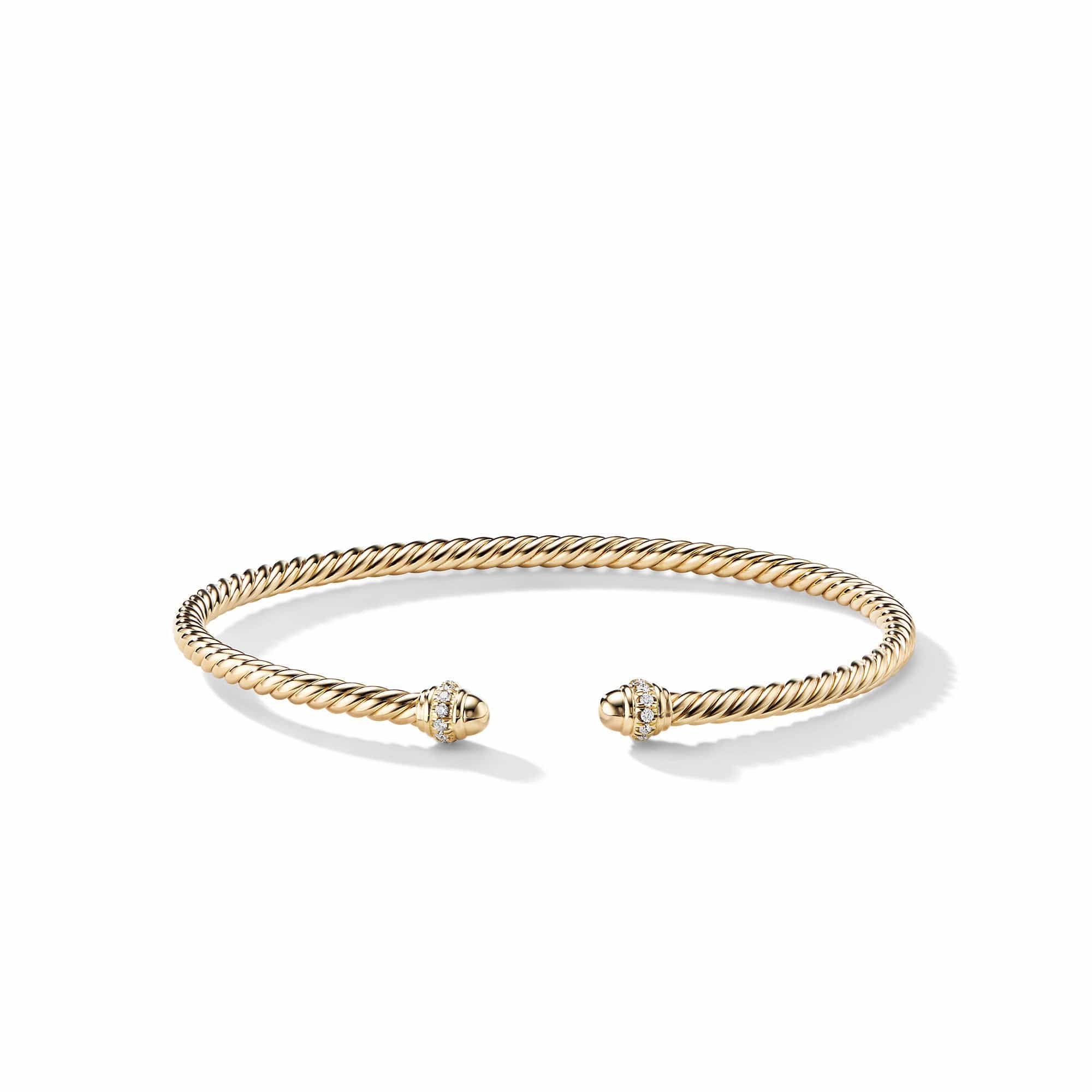 Cable Spira® Bracelet in 18K Gold with Diamonds - Image 3
