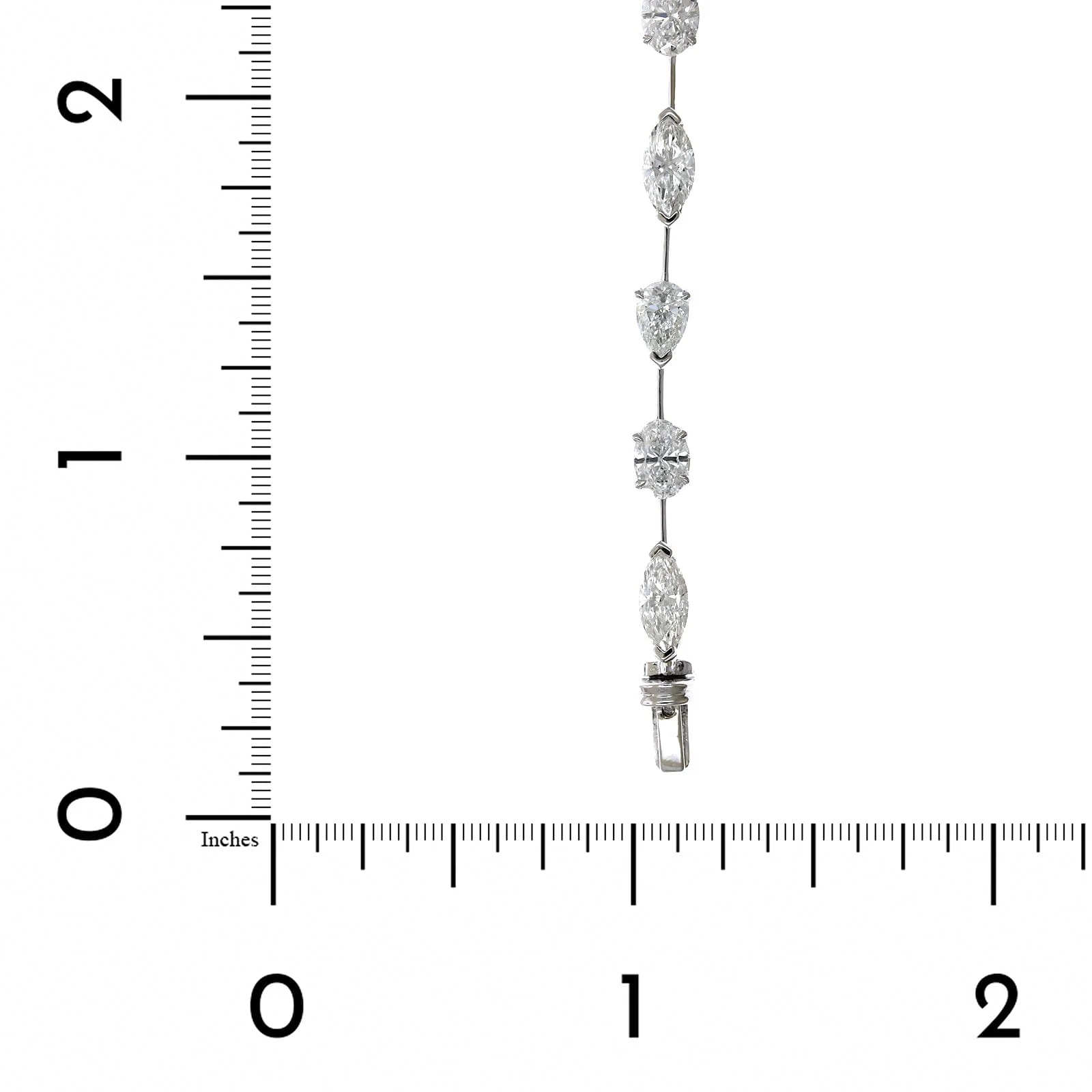 Etho Maria 18K White Gold Multi Shape Diamond Bracelet - Image 3