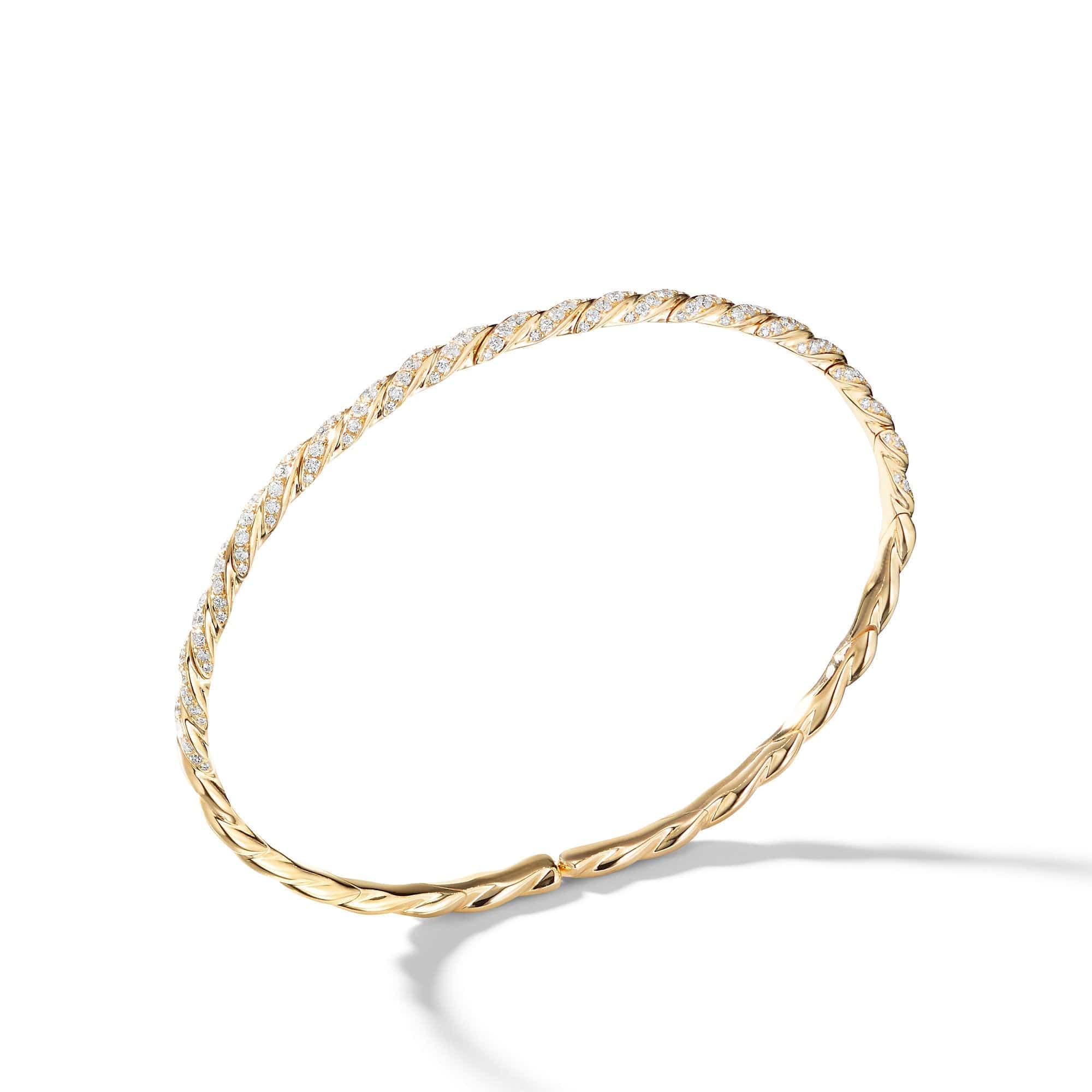 Pavéflex Bracelet in 18K Yellow Gold with Diamonds - Image 3