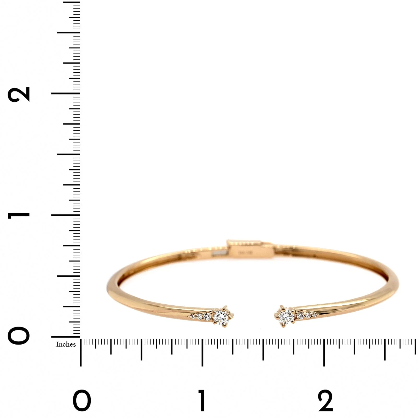 14K Yellow Gold Open Diamond Bracelet - Image 4