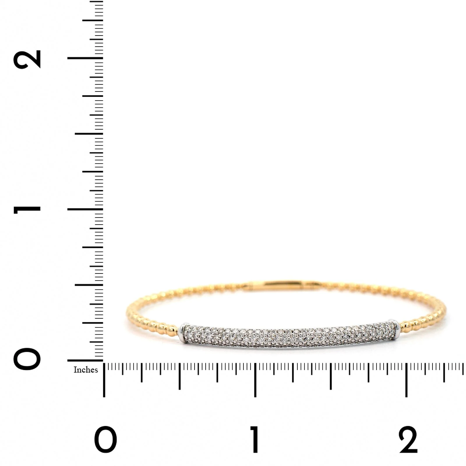 14K Two-Tone Flex Diamond Bracelet - Image 3