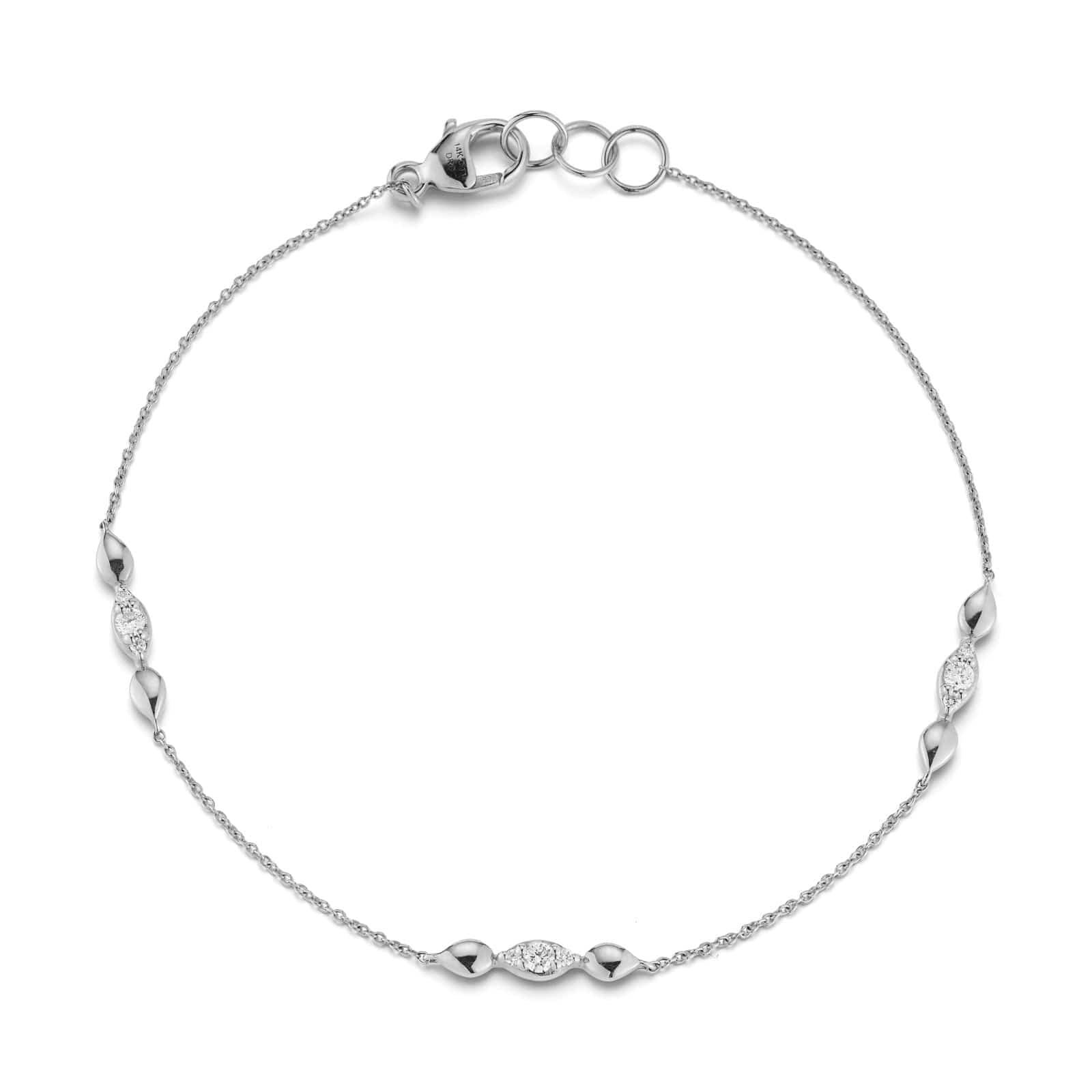 Dana Rebecca 14K White Gold Sophia Ryan Marquise Diamond Trio Bracelet