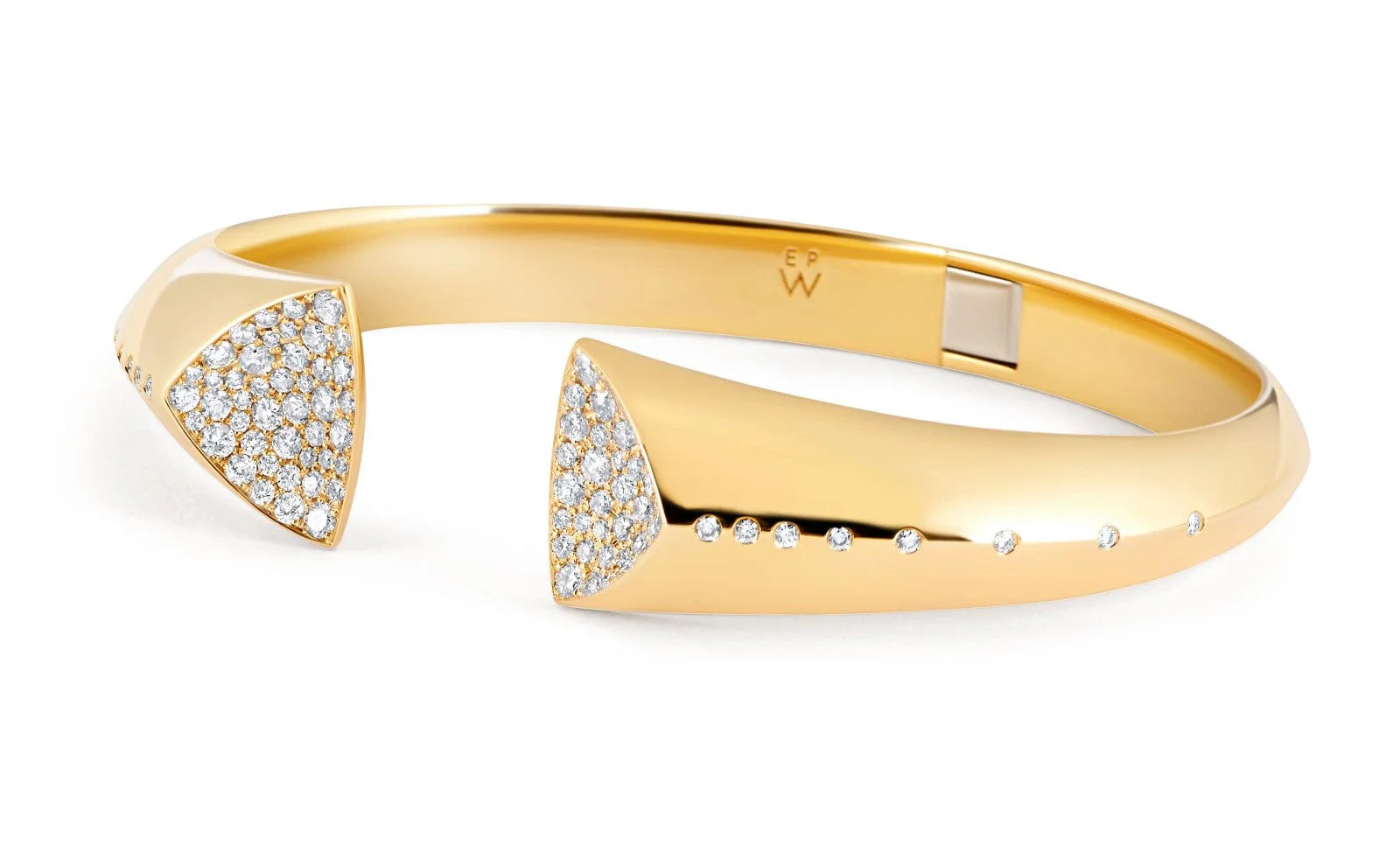 Emily P. Wheeler 18K Yellow Gold Geode Diamond Cuff Bracelet - Image 2