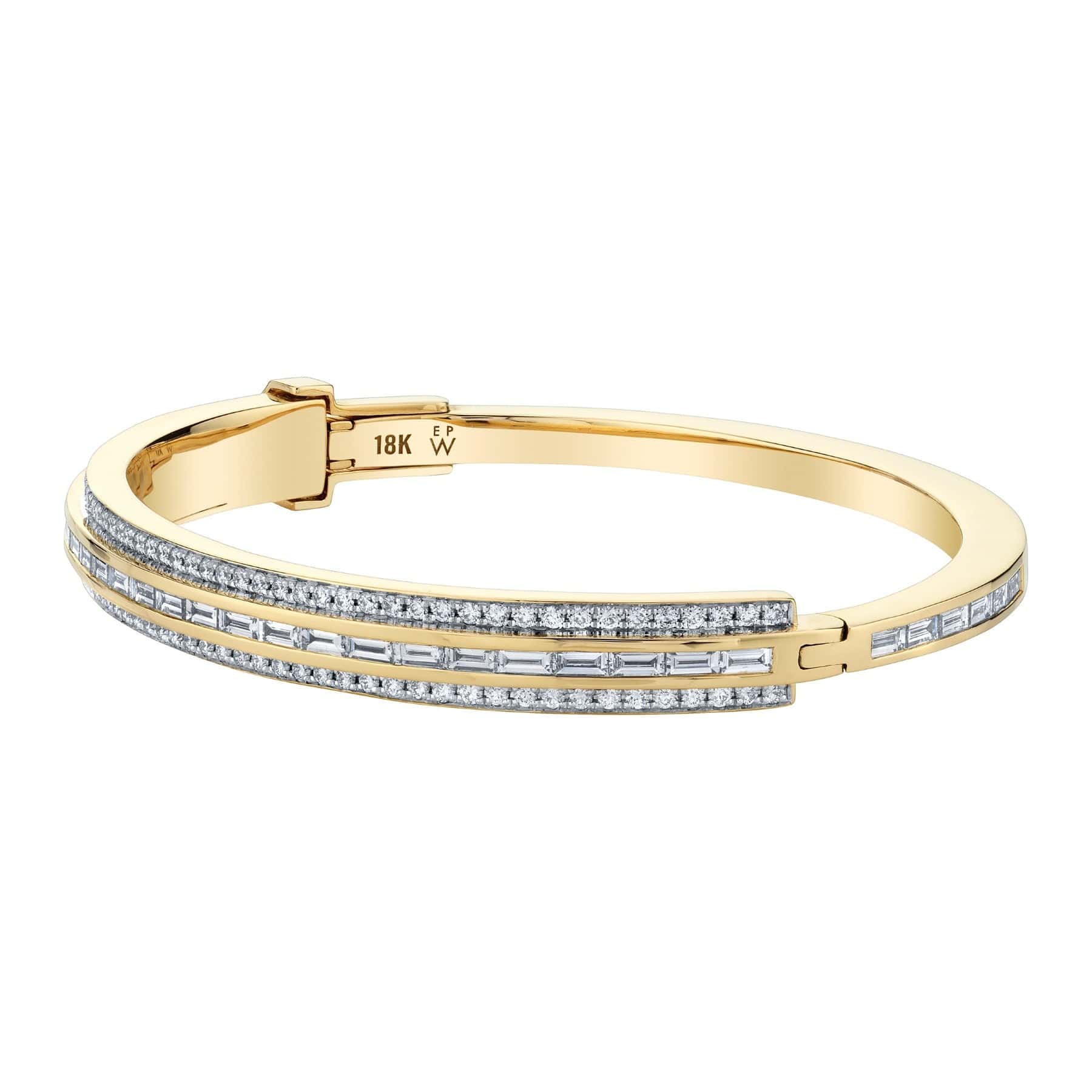 Emily P. Wheeler 18K Two-Tone Three Tiered Diamond Bracelet - Image 2