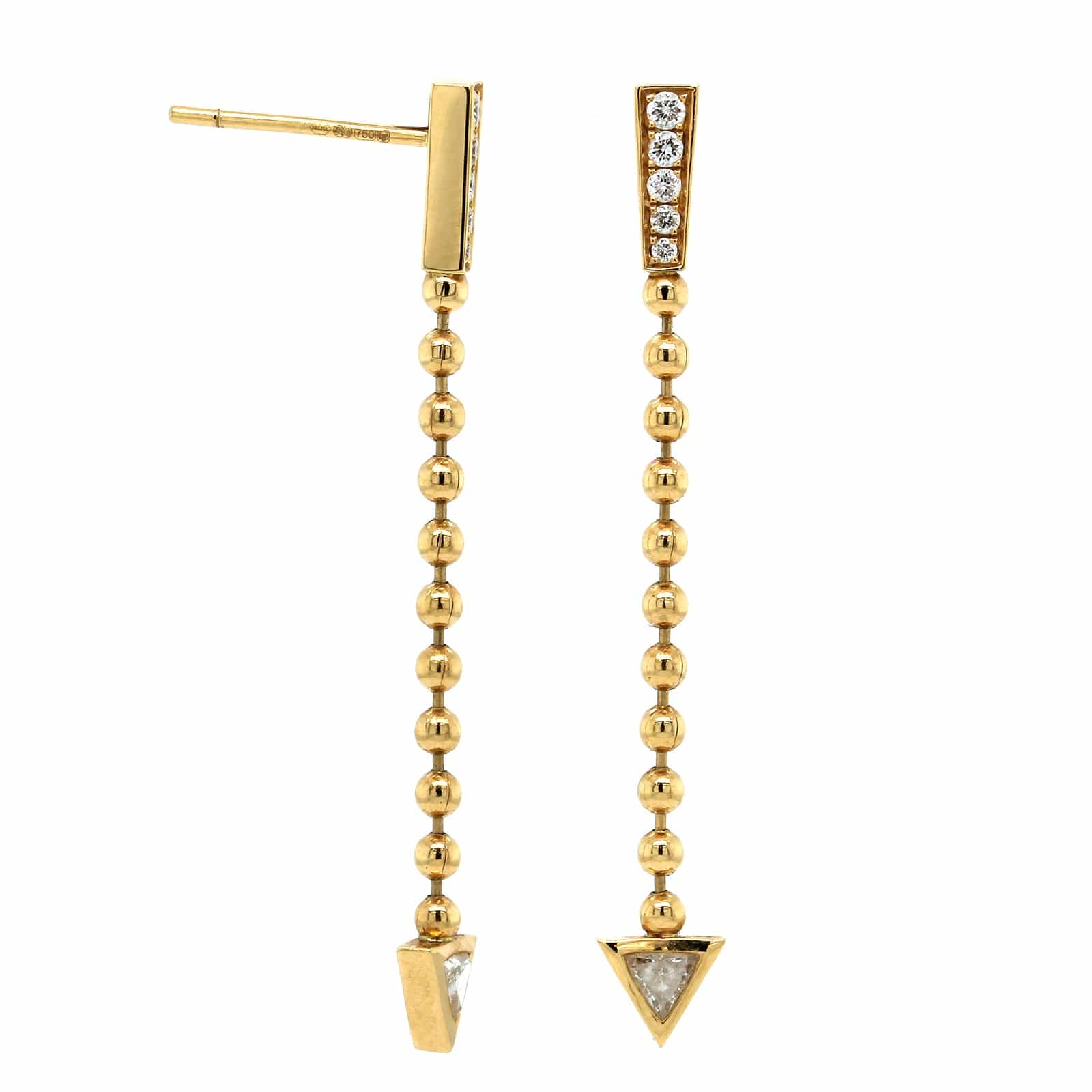 Sorellina 18K Yellow Gold Cupid's Arrow Earrings