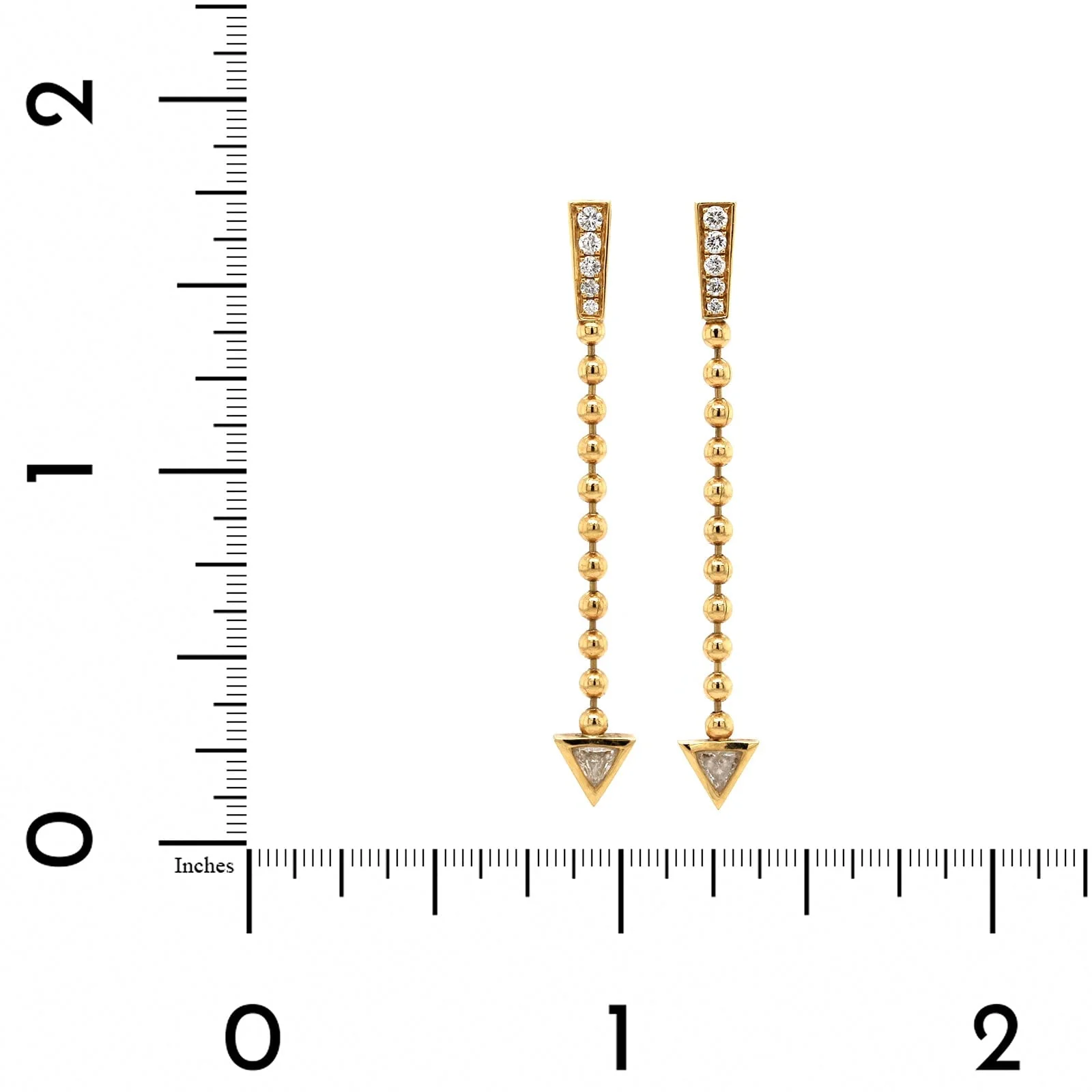 Sorellina 18K Yellow Gold Cupid's Arrow Earrings - Image 3