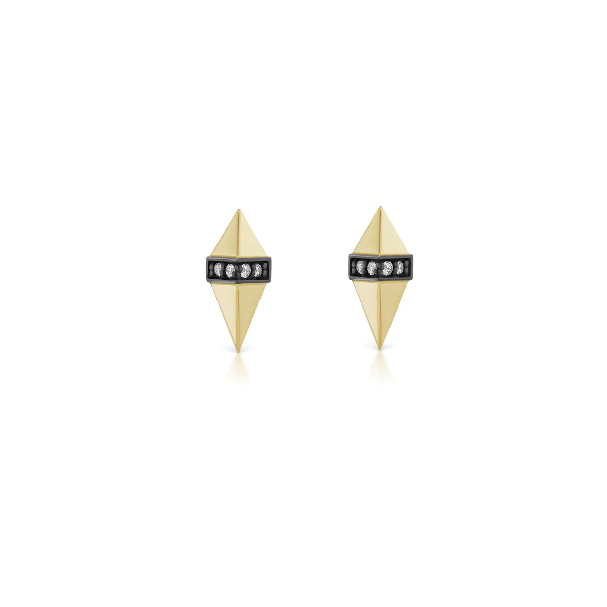 Sorellina 18K Yellow Gold Pietra Diamond Stud Earrings