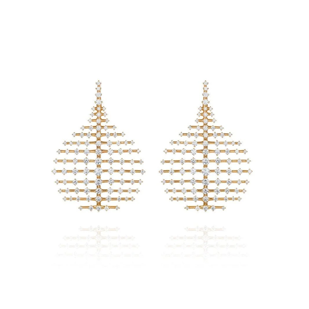 Fernando Jorge 18K Yellow Gold and Diamond Small Disco Earrings