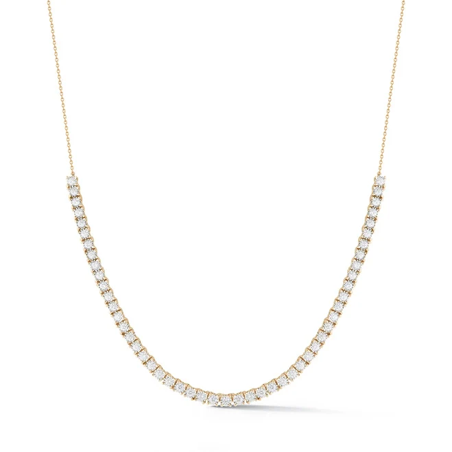 Dana Rebecca 14K Yellow Gold Ava Bea Miracle Plate Diamond Necklace - Image 3