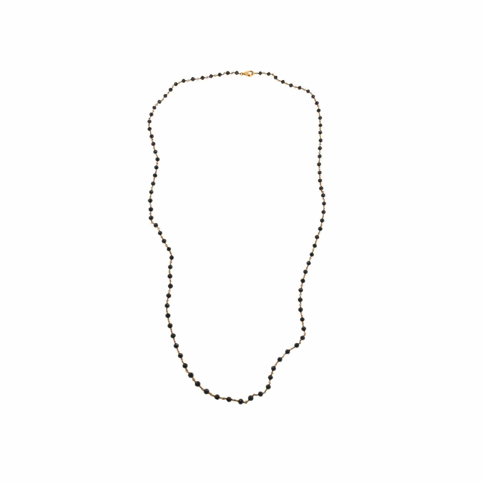 Etho Maria 18K Rose Gold Black Diamond Bead Necklace - Image 3