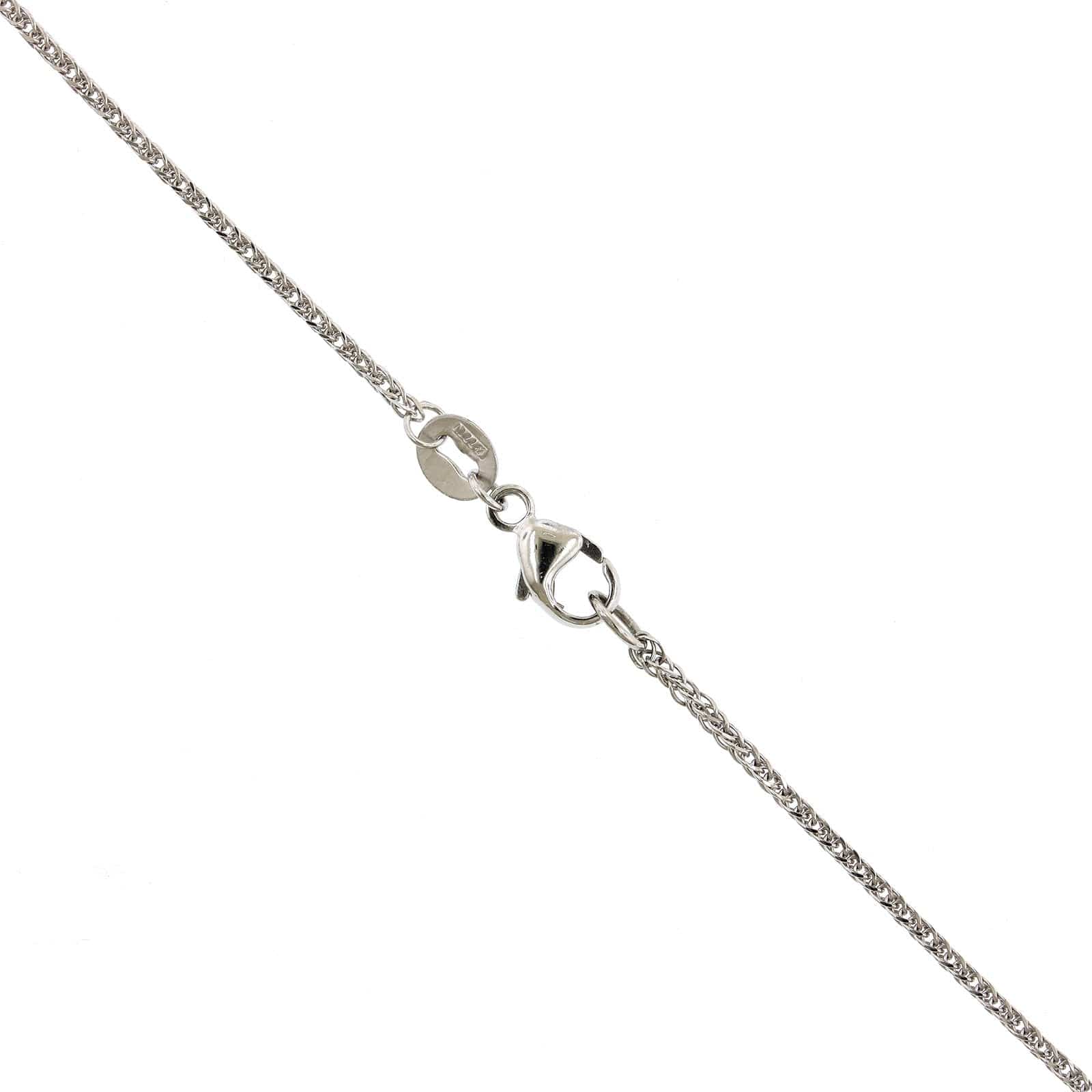 Platinum Emerald and Round Diamond Open Circle Pendant - Image 3