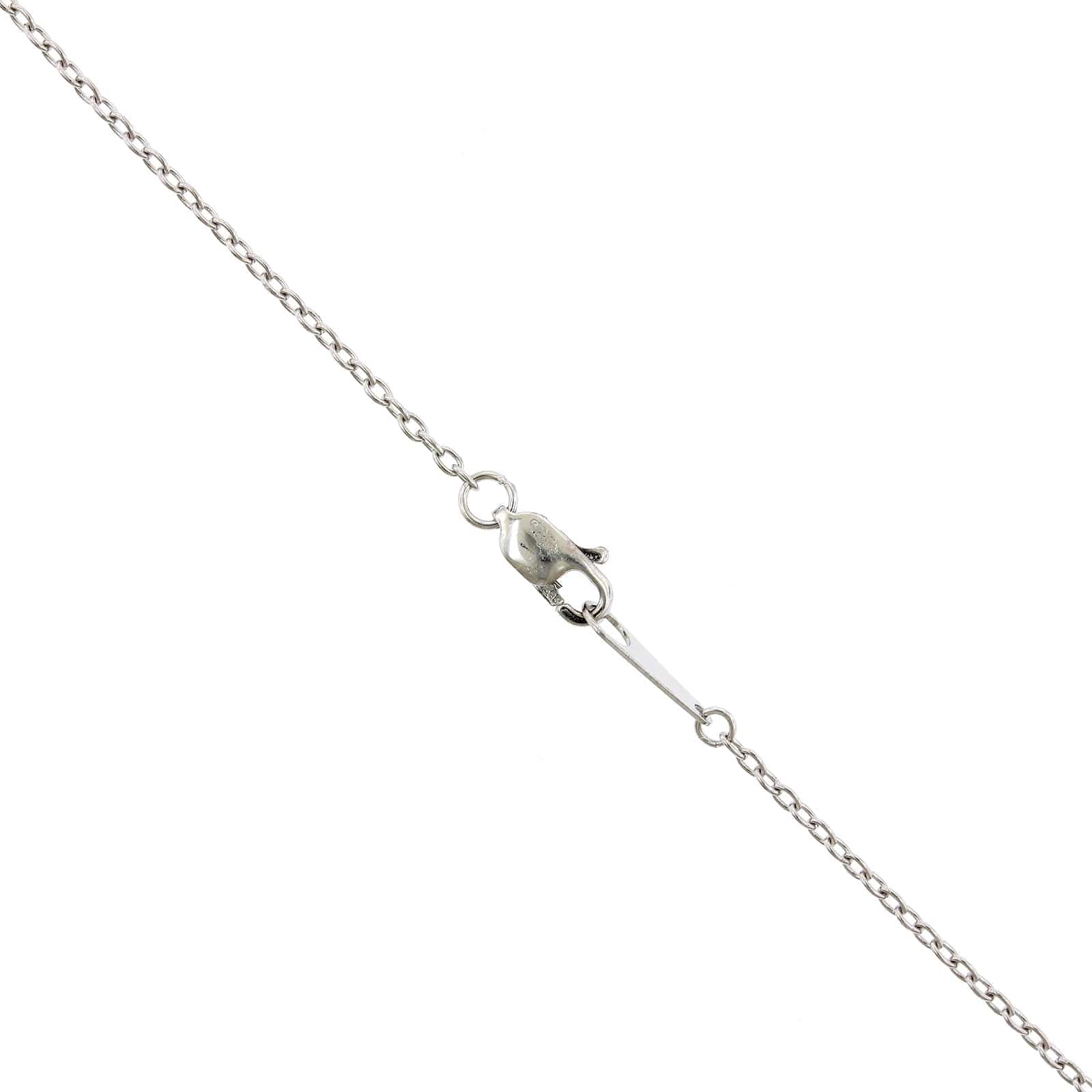14K White Gold Diamond by the Yard Necklace - Image 3
