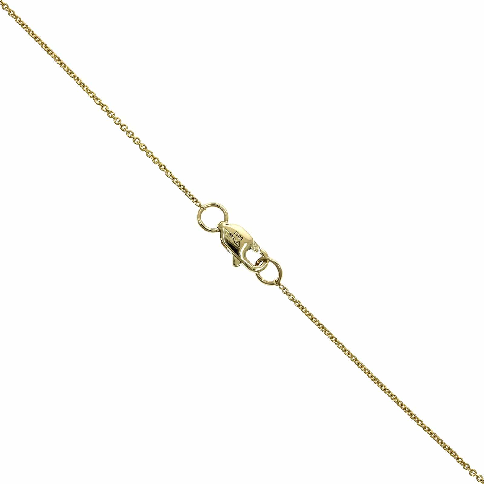14K Yellow Gold Baguette and Round Cut Diamond by The Yard Necklace - Image 3