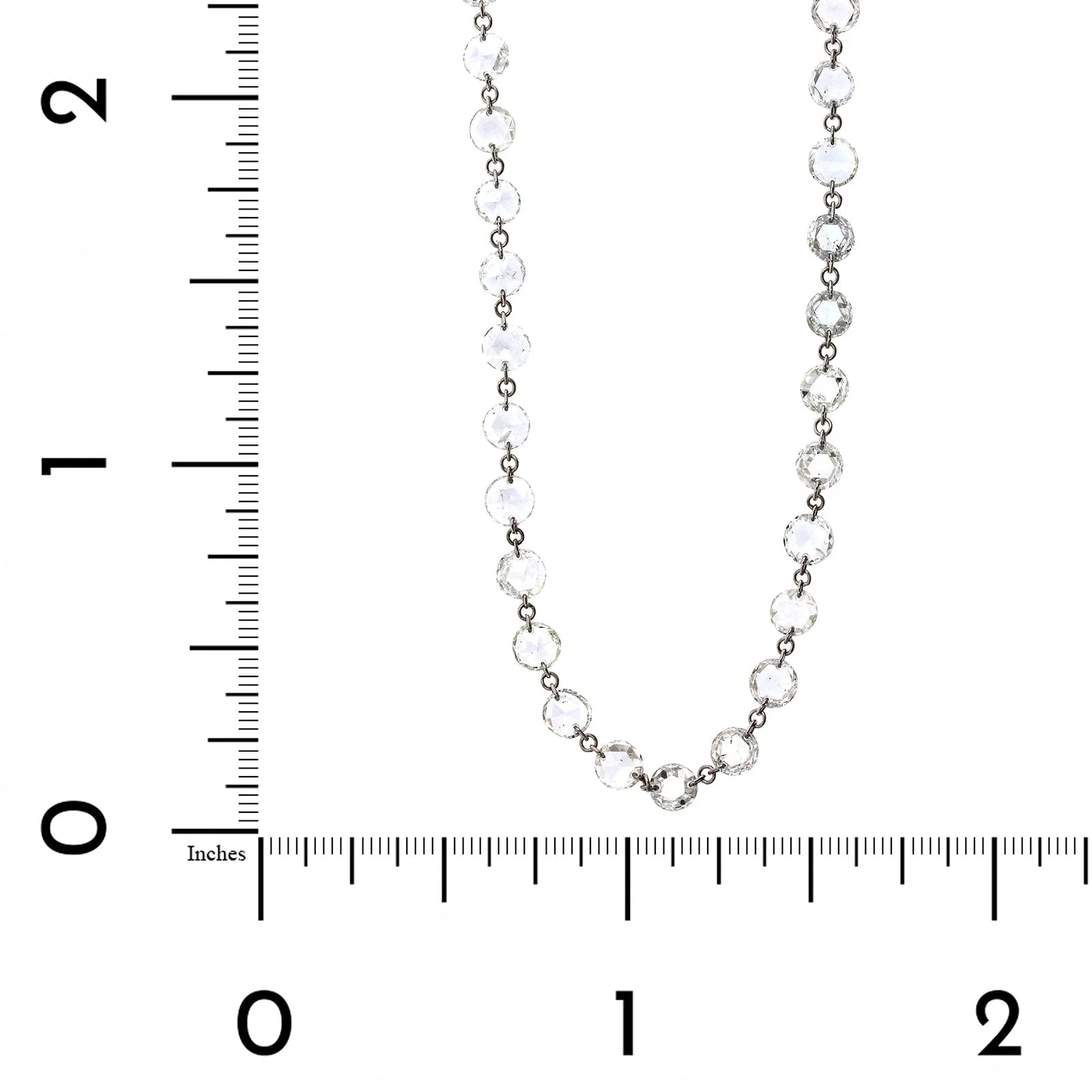 Etho Maria 18K White Gold Rose Cut Diamond Necklace - Image 3