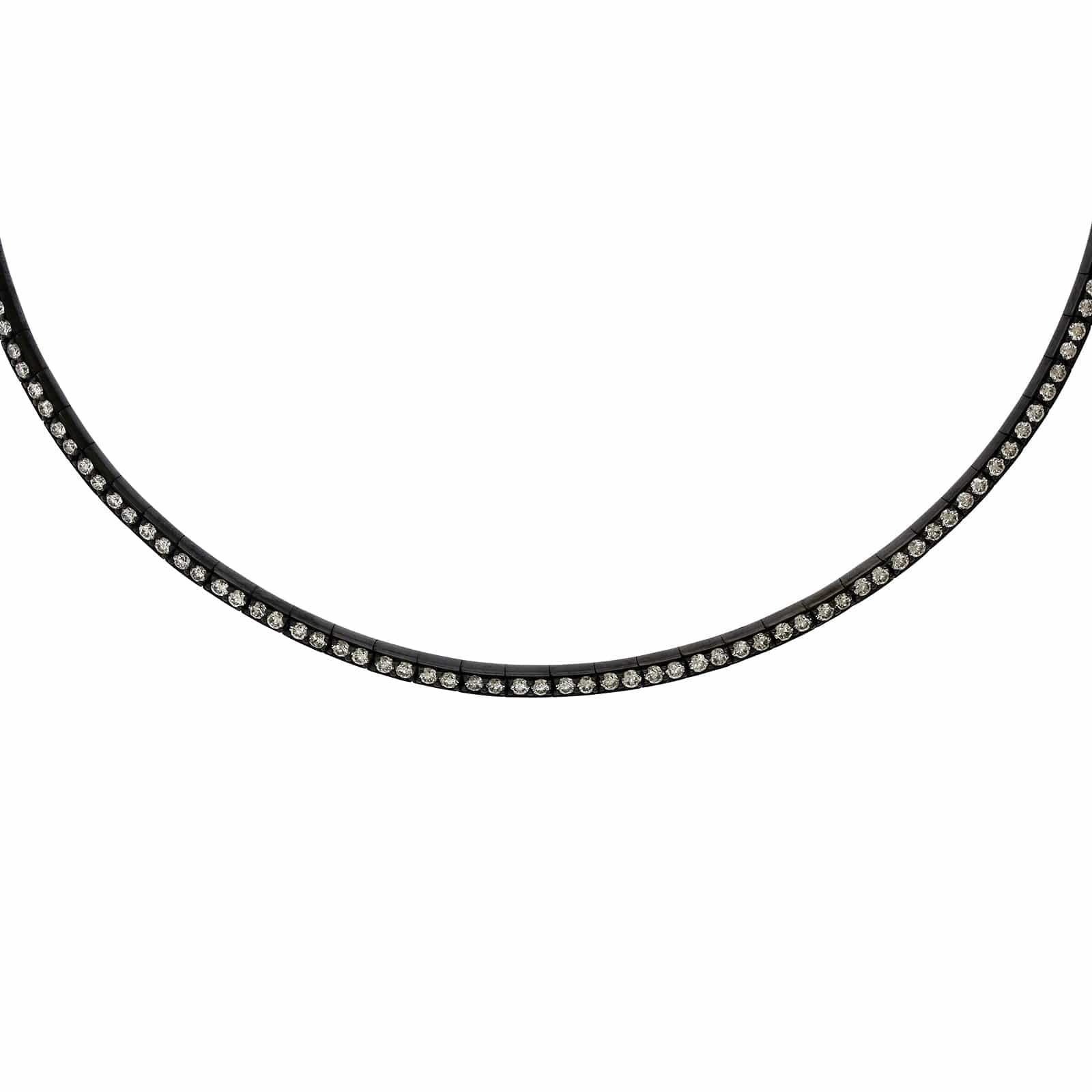Etho Maria Blackened Diamond Collar - Image 5