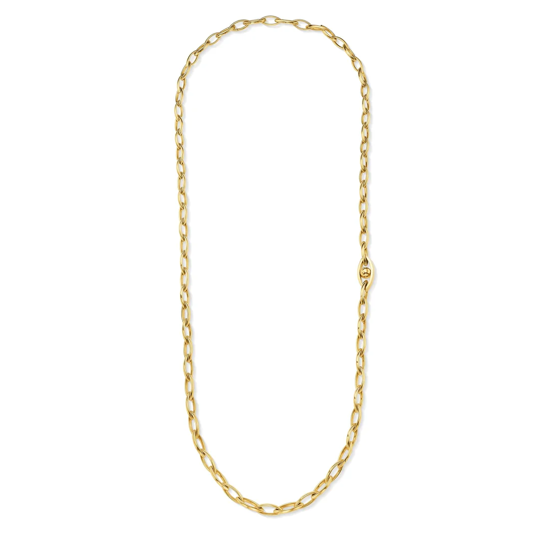 CADAR 18K Yellow Gold Evil Eye Link Diamond Necklace