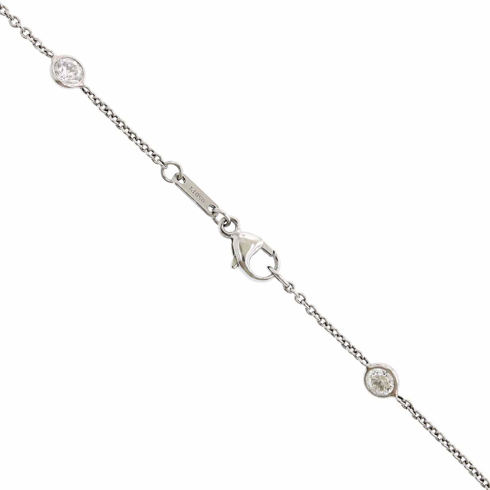 Platinum Diamond By The Yard Necklace - Image 2