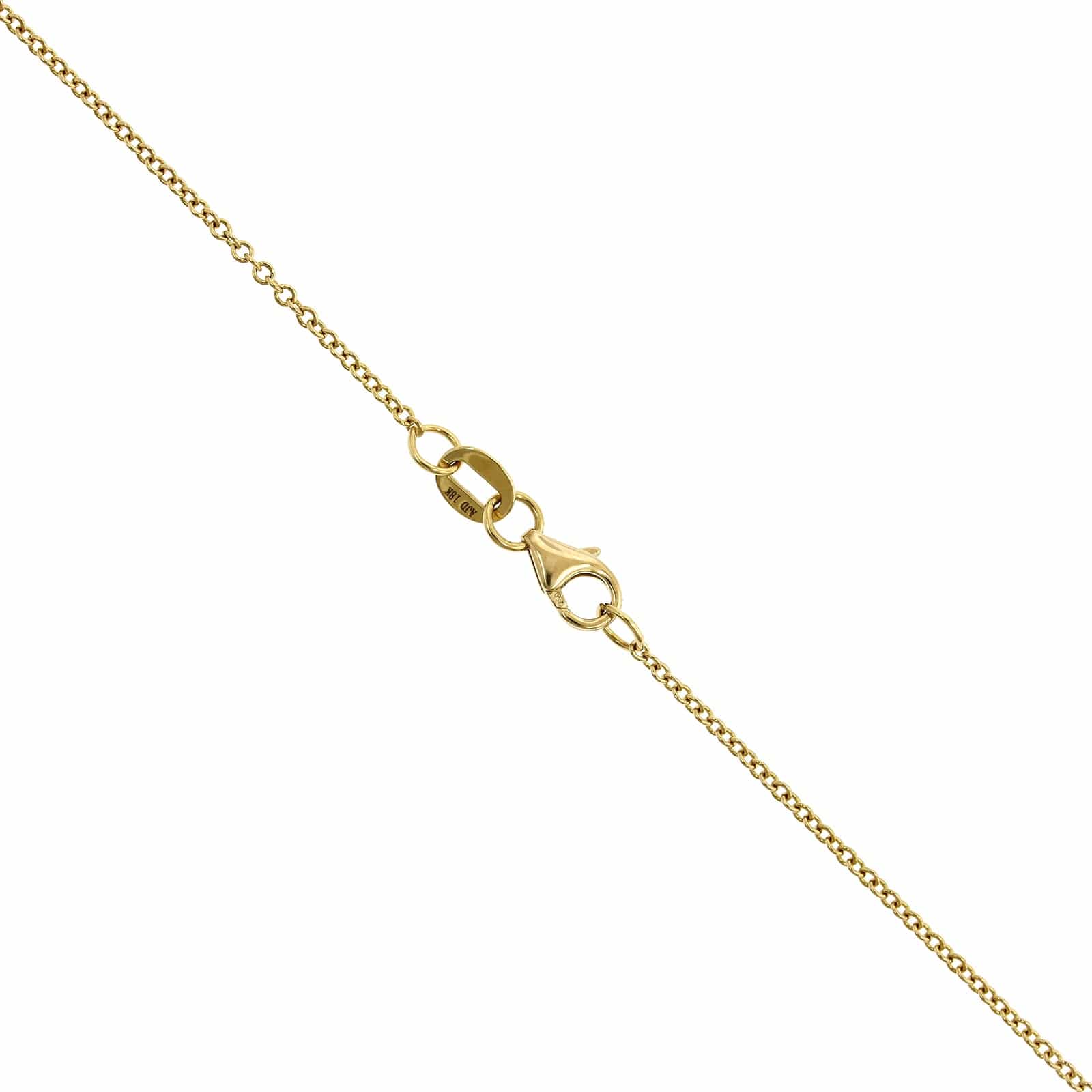 18K Yellow & White Gold 17 Stone Diamond Necklace - Image 2