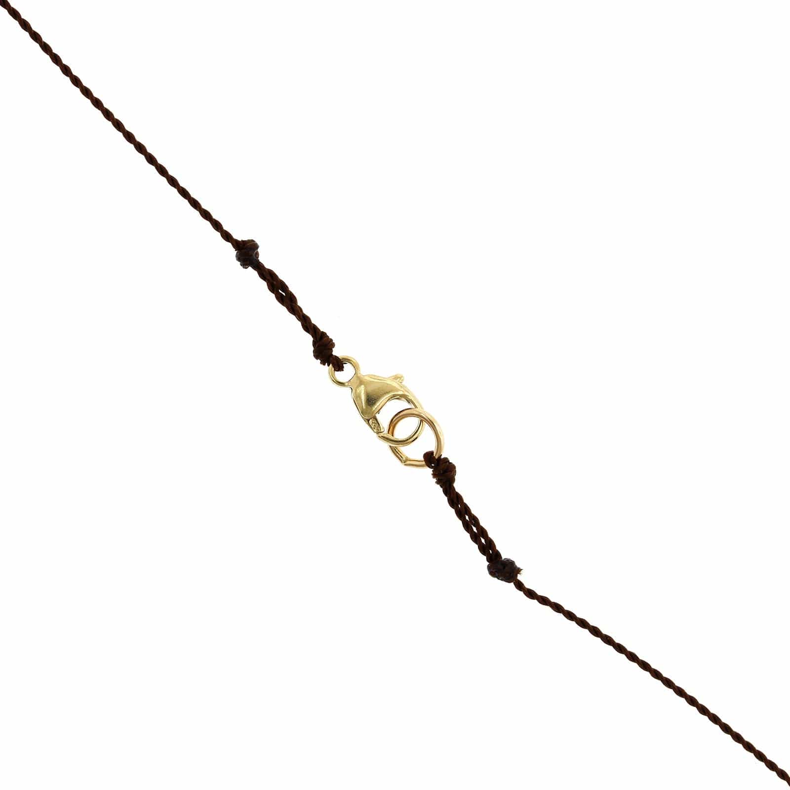 18K Yellow Gold Black Diamond Necklace - Image 2
