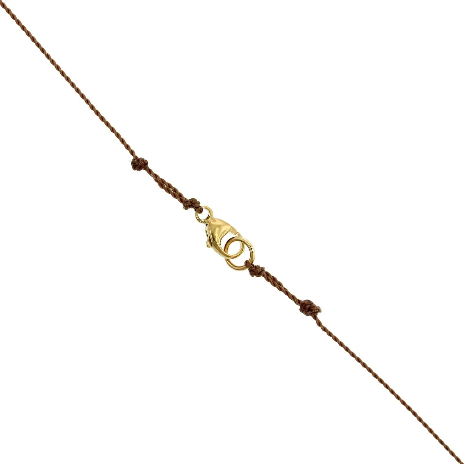 18K Yellow Gold Floating Yellow and Grey Diamond Cube Necklace - Image 2
