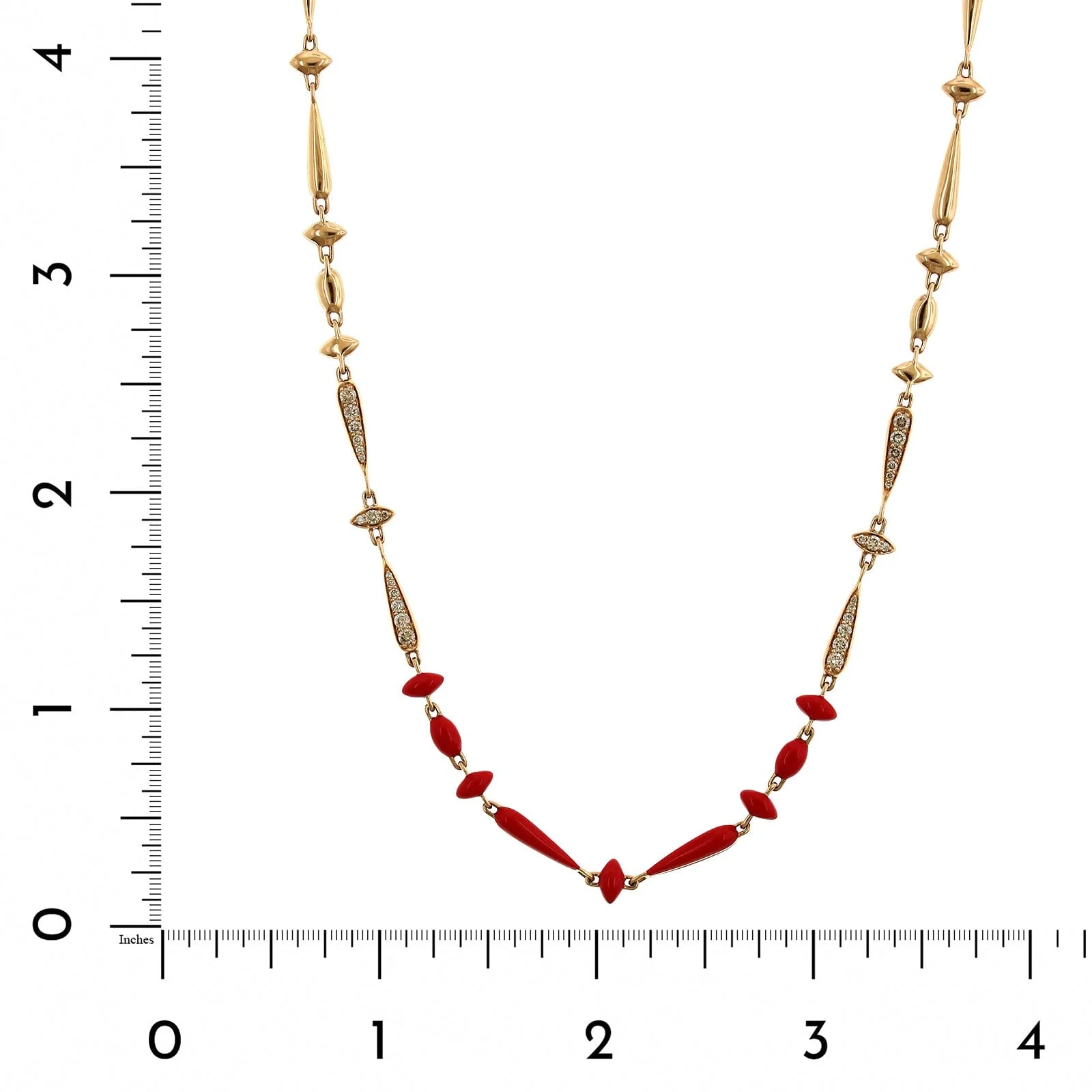 Etho Maria 18K Rose Gold Brown Diamond Necklace - Image 2