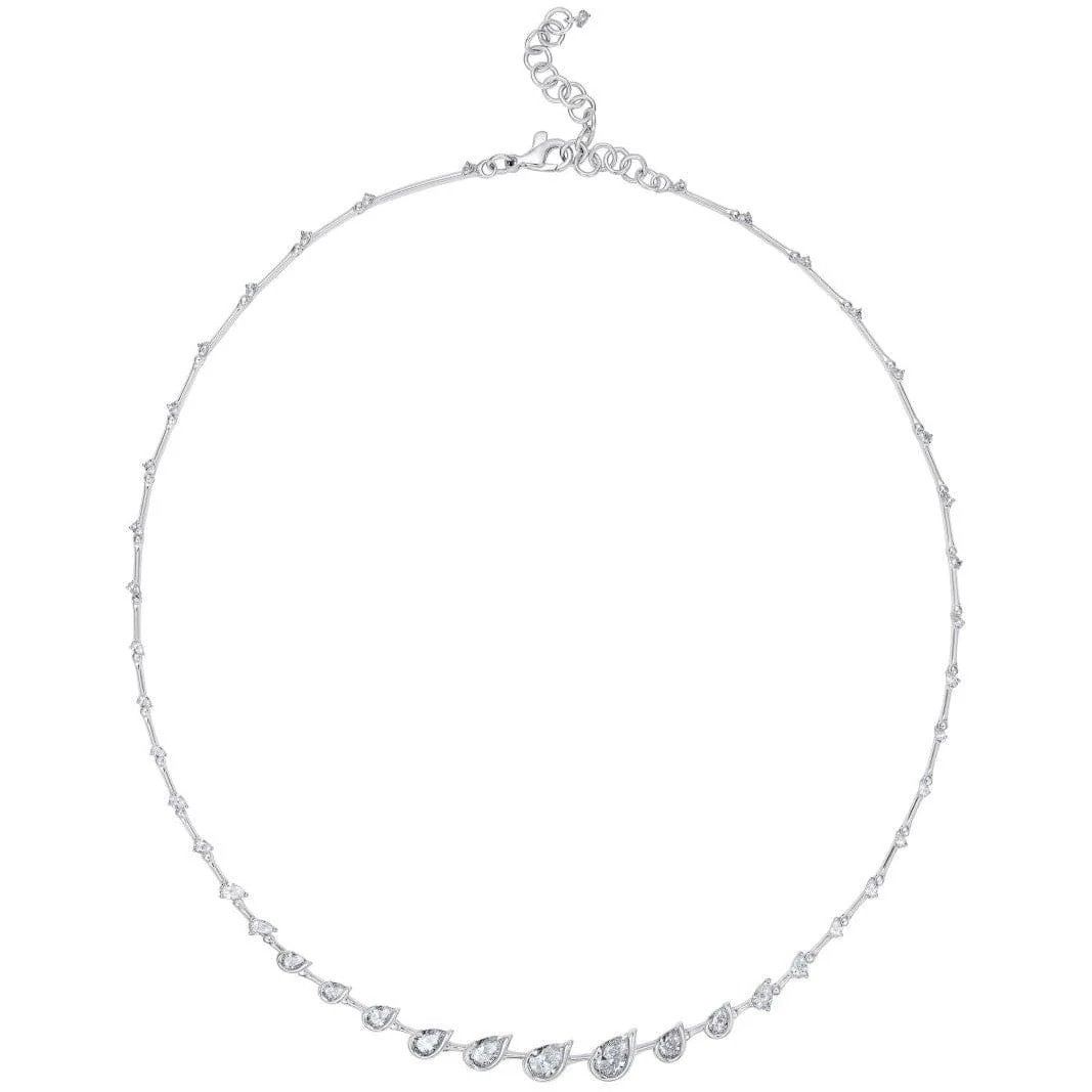 Fernando Jorge 18K White Gold Diamond Flicker Necklace